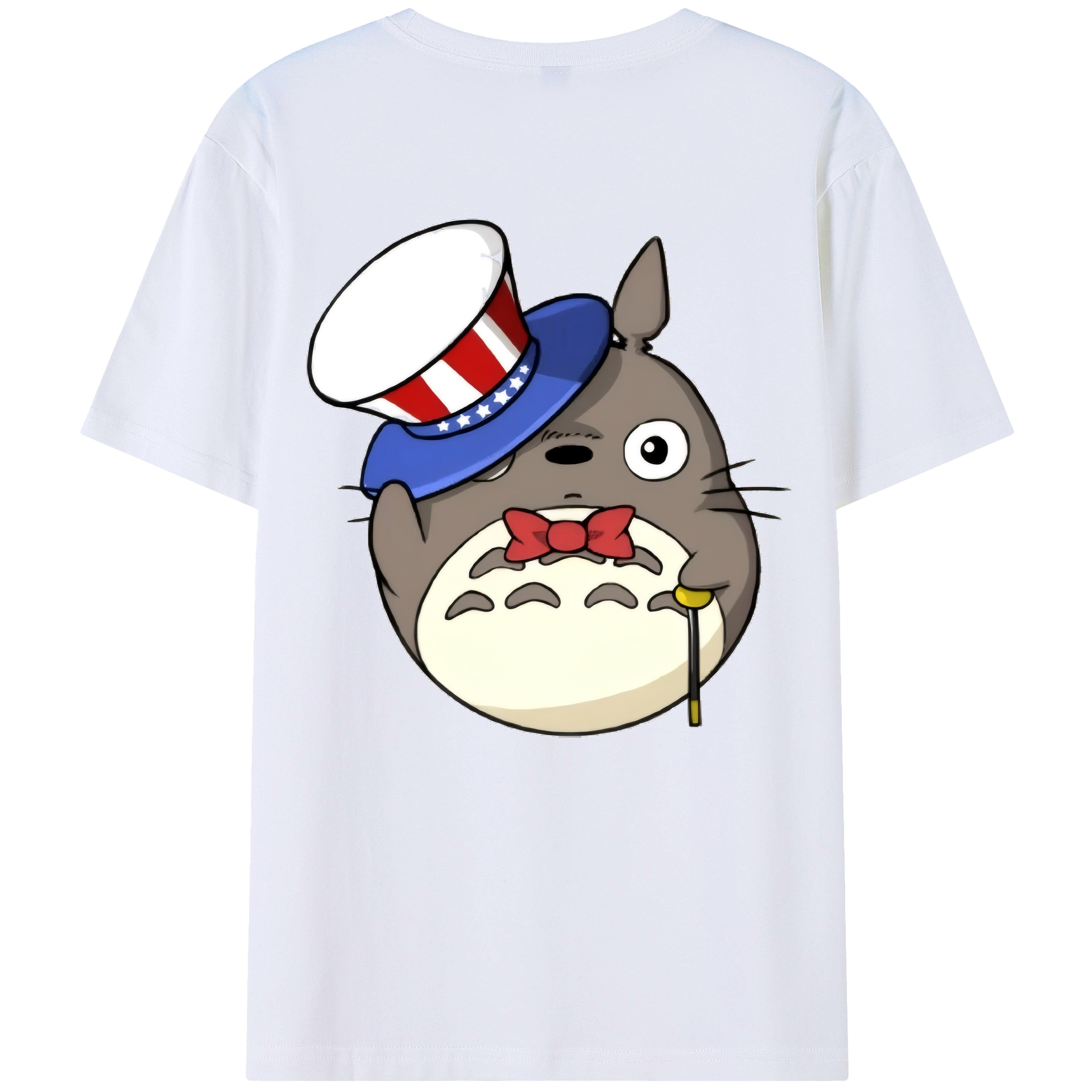 （画像用） となりのトトロ 草壁メイ 草壁サツキ My Neighbor Totoro Satsuki Kusakabe Mei Kusakabe 綿100％ メンズ半袖Tシャツ（バックプリント） 通気性