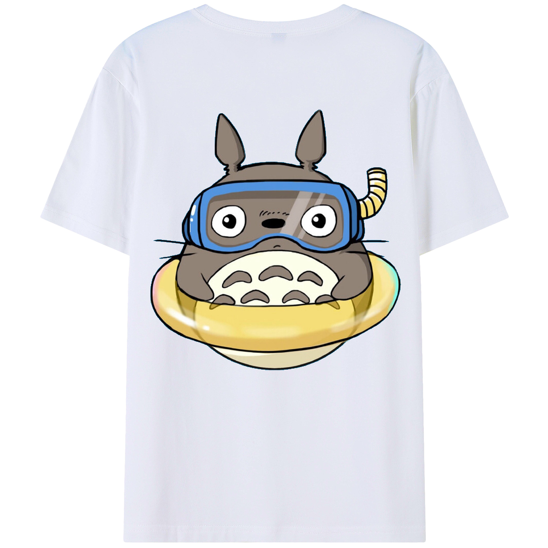 （画像用） となりのトトロ 草壁メイ 草壁サツキ My Neighbor Totoro Satsuki Kusakabe Mei Kusakabe 綿100％ メンズ半袖Tシャツ（バックプリント） 通気性