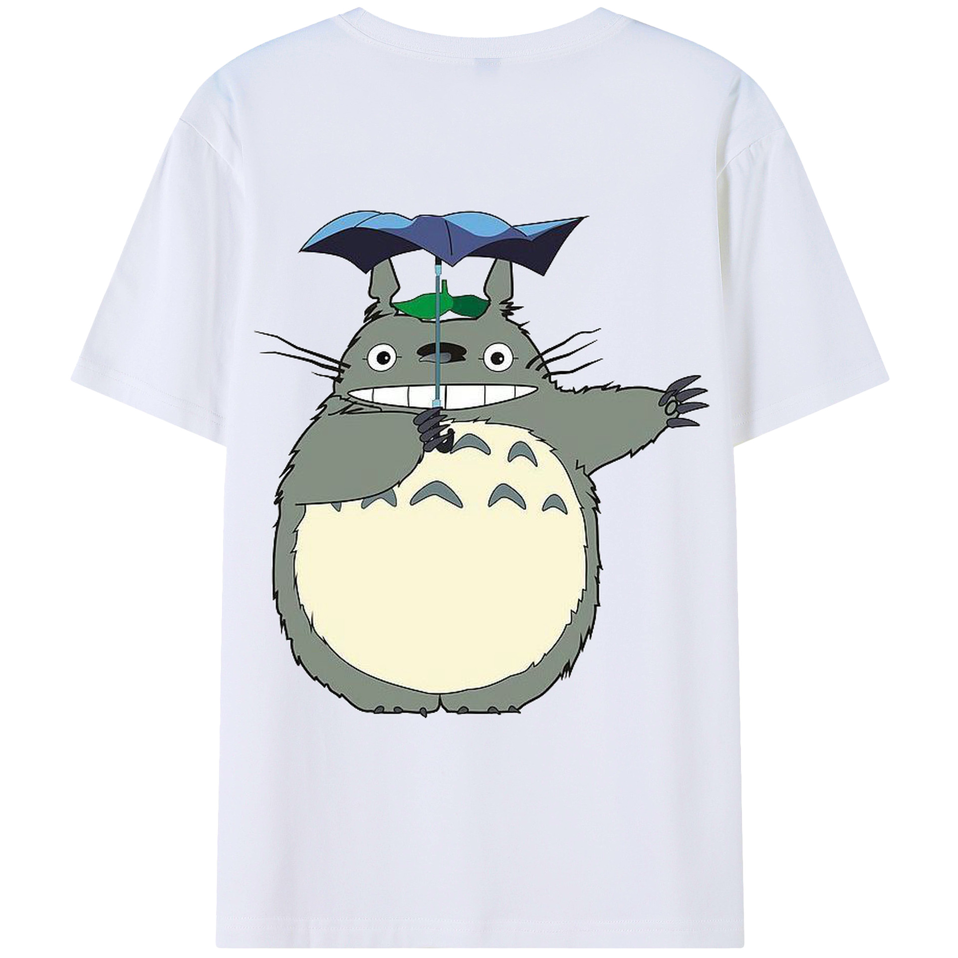 （画像用） となりのトトロ 草壁メイ 草壁サツキ My Neighbor Totoro Satsuki Kusakabe Mei Kusakabe 綿100％ メンズ半袖Tシャツ（バックプリント） 通気性