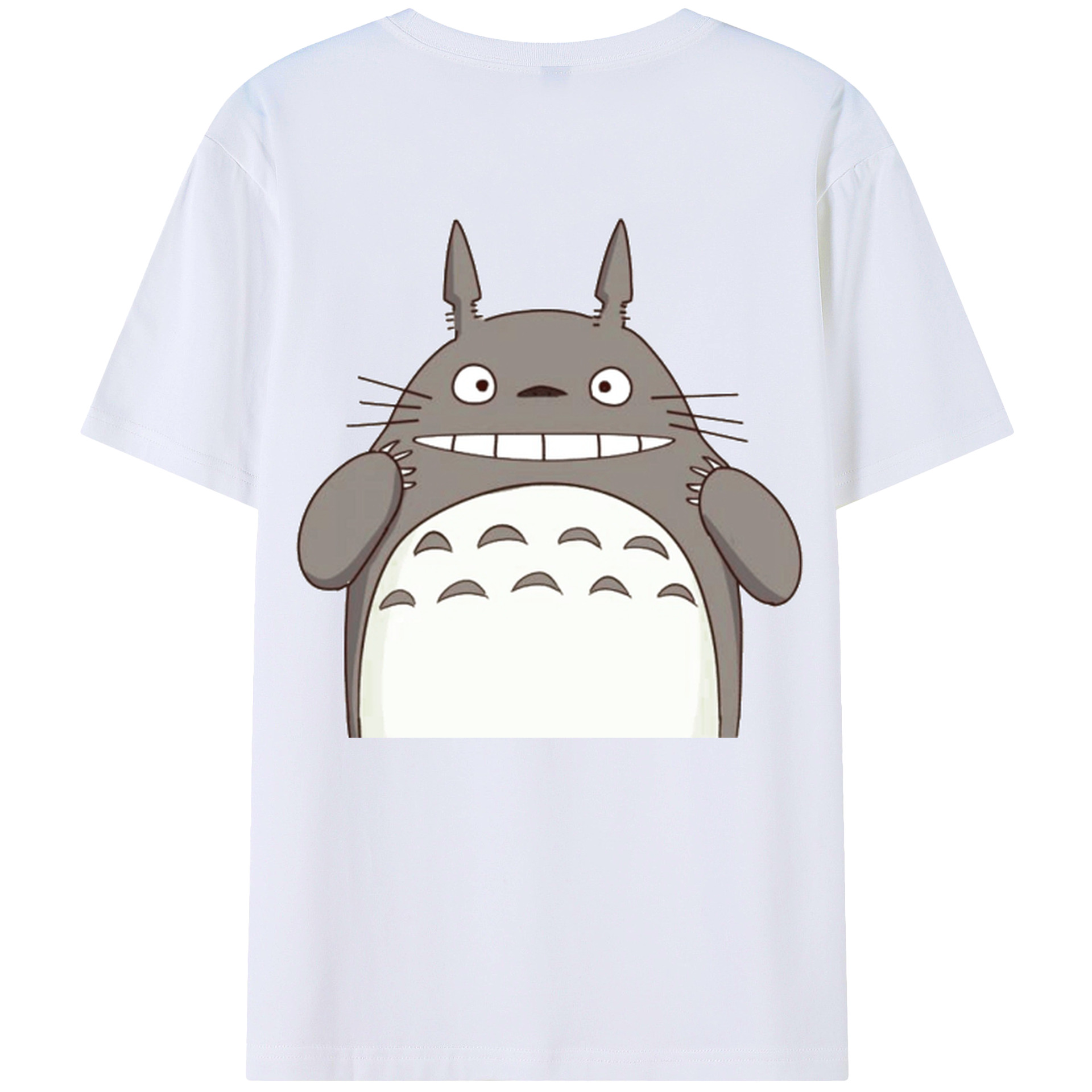 （画像用） となりのトトロ 草壁メイ 草壁サツキ My Neighbor Totoro Satsuki Kusakabe Mei Kusakabe 綿100％ メンズ半袖Tシャツ（バックプリント） 通気性