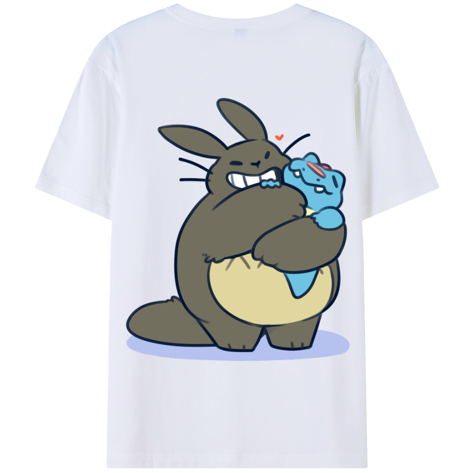 （画像用） となりのトトロ 草壁メイ 草壁サツキ My Neighbor Totoro Satsuki Kusakabe Mei Kusakabe 綿100％ メンズ半袖Tシャツ（バックプリント） 通気性