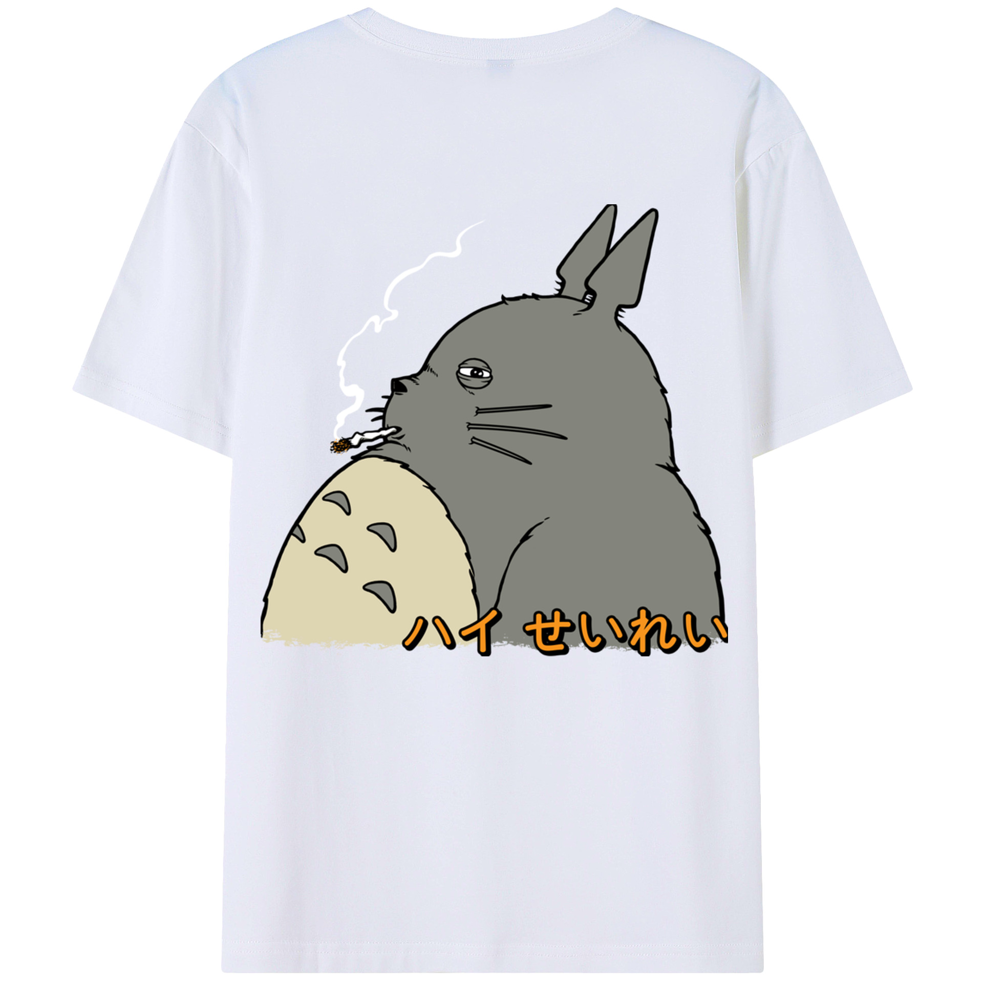 （画像用） となりのトトロ 草壁メイ 草壁サツキ My Neighbor Totoro Satsuki Kusakabe Mei Kusakabe 綿100％ メンズ半袖Tシャツ（バックプリント） 通気性