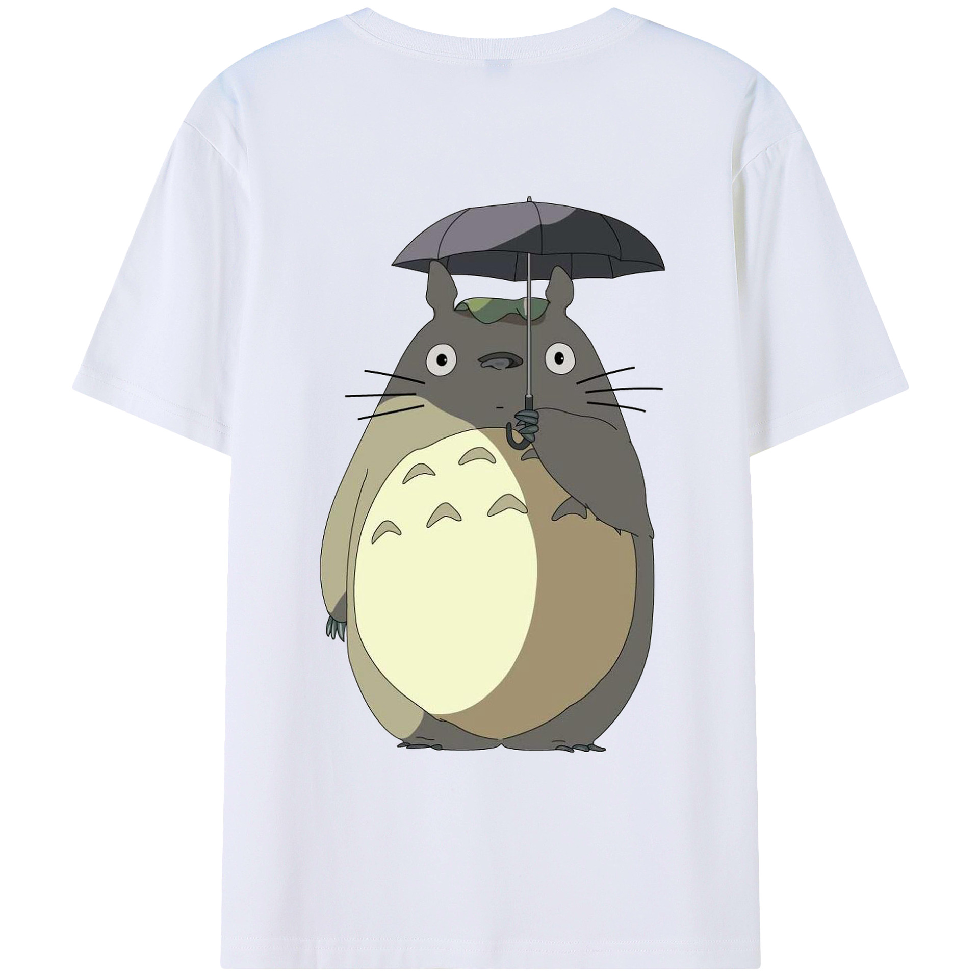 （画像用） となりのトトロ 草壁メイ 草壁サツキ My Neighbor Totoro Satsuki Kusakabe Mei Kusakabe 綿100％ メンズ半袖Tシャツ（バックプリント） 通気性