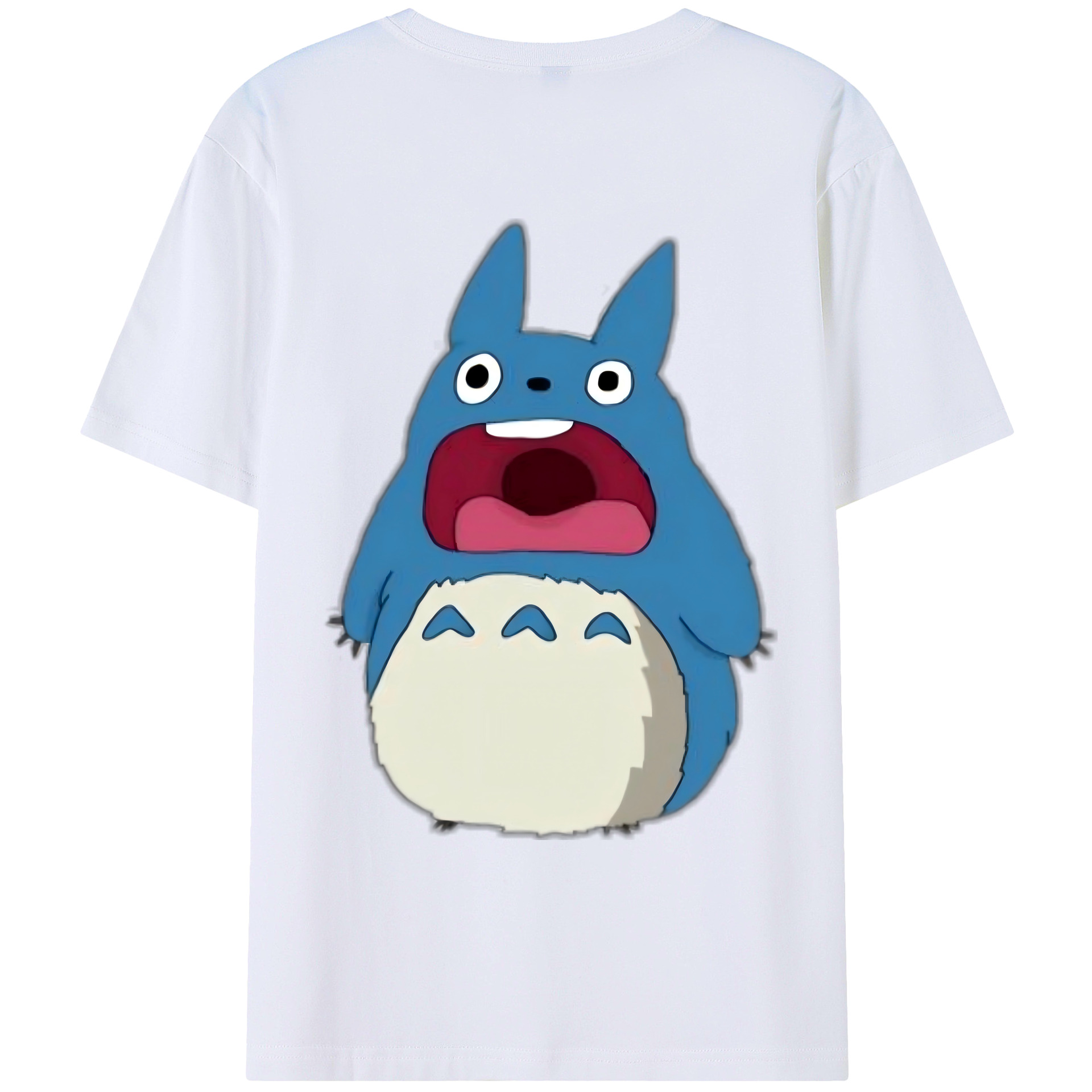 （画像用） となりのトトロ 草壁メイ 草壁サツキ My Neighbor Totoro Satsuki Kusakabe Mei Kusakabe 綿100％ メンズ半袖Tシャツ（バックプリント） 通気性