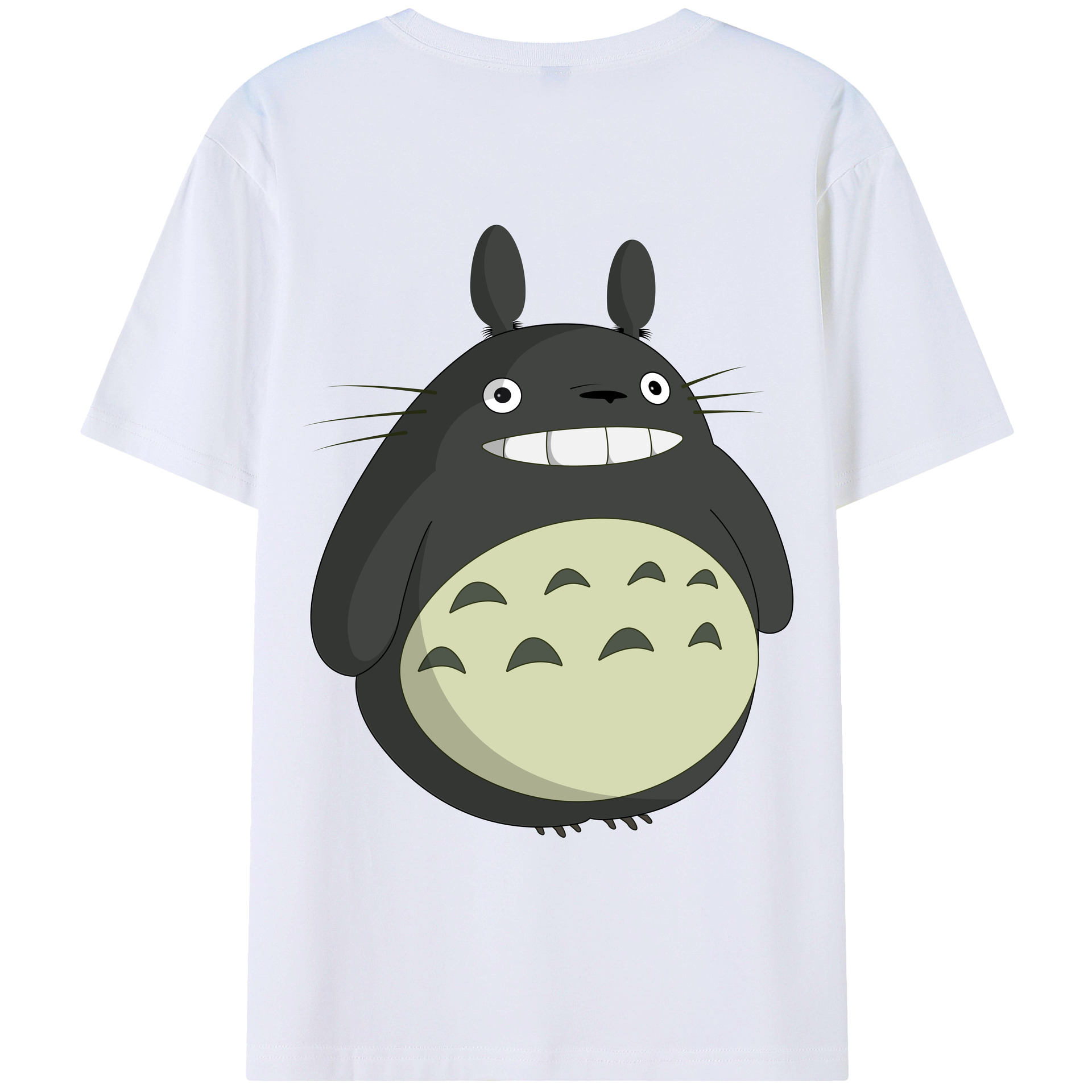 （画像用） となりのトトロ 草壁メイ 草壁サツキ My Neighbor Totoro Satsuki Kusakabe Mei Kusakabe 綿100％ メンズ半袖Tシャツ（バックプリント） 通気性