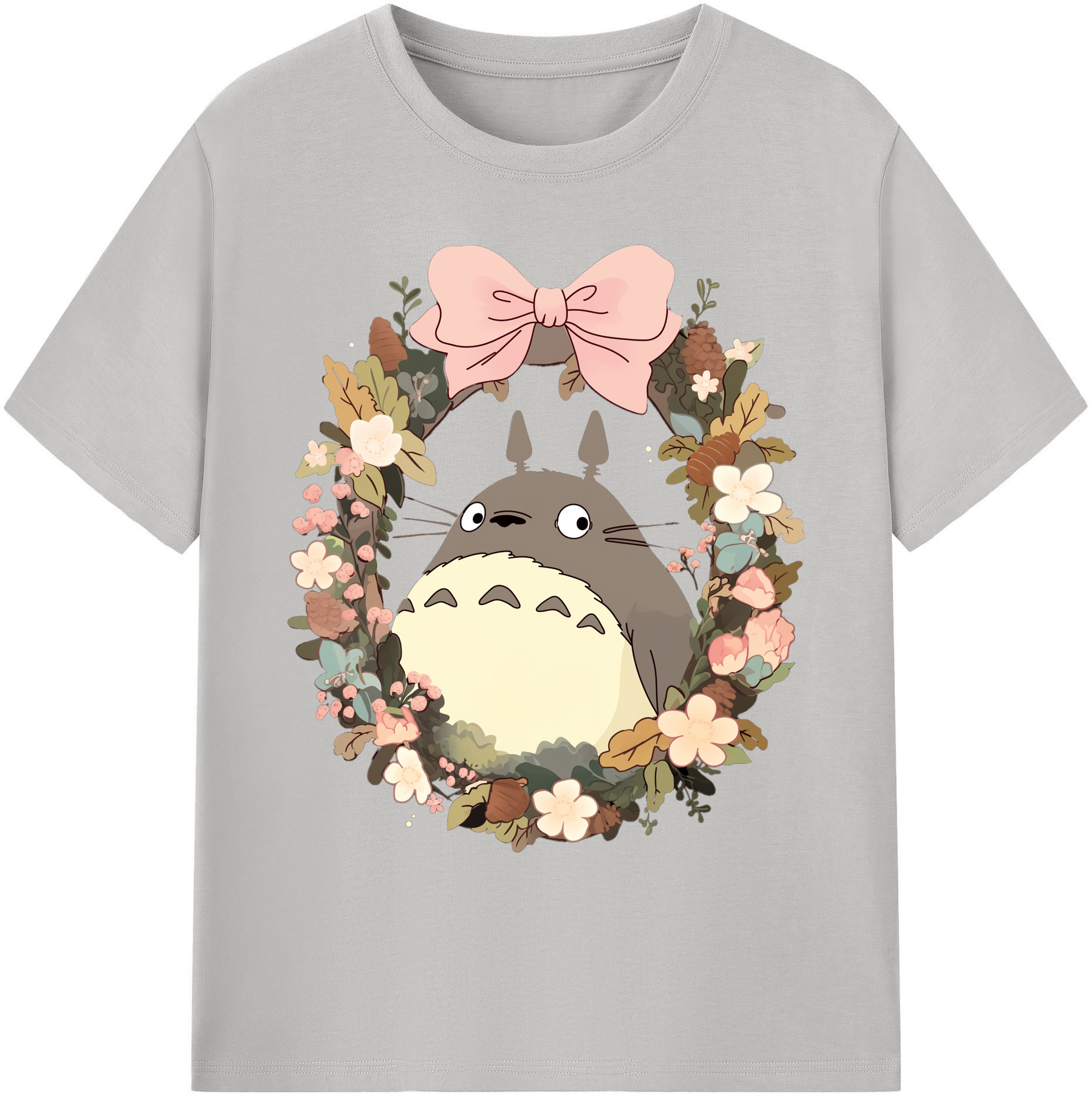（画像用） となりのトトロ 草壁メイ 草壁サツキ My Neighbor Totoro Satsuki Kusakabe Mei Kusakabe 綿100％ メンズ半袖Tシャツ｜肌触りやわらか＆通気性