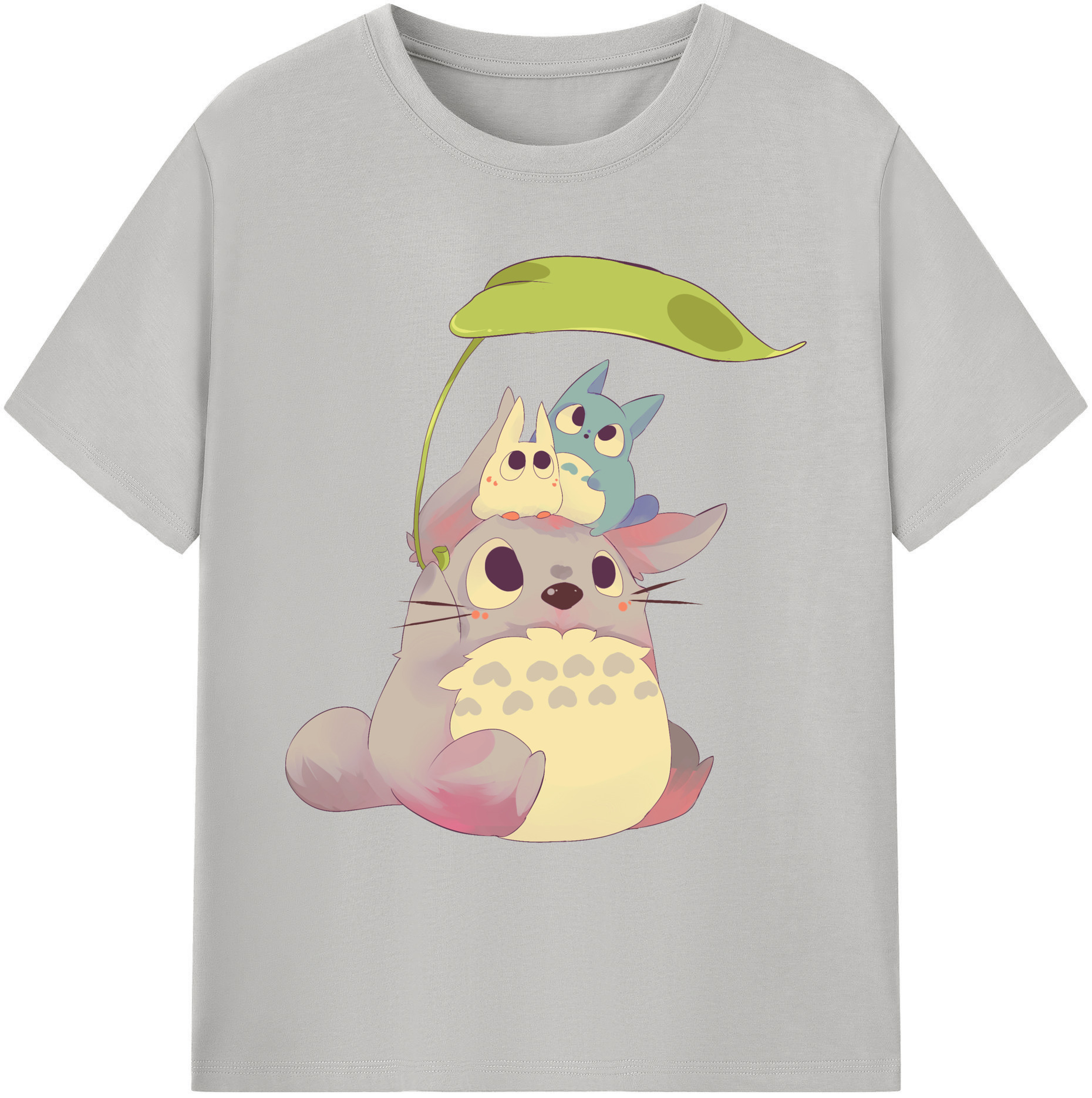 （画像用） となりのトトロ 草壁メイ 草壁サツキ My Neighbor Totoro Satsuki Kusakabe Mei Kusakabe 綿100％ メンズ半袖Tシャツ｜肌触りやわらか＆通気性