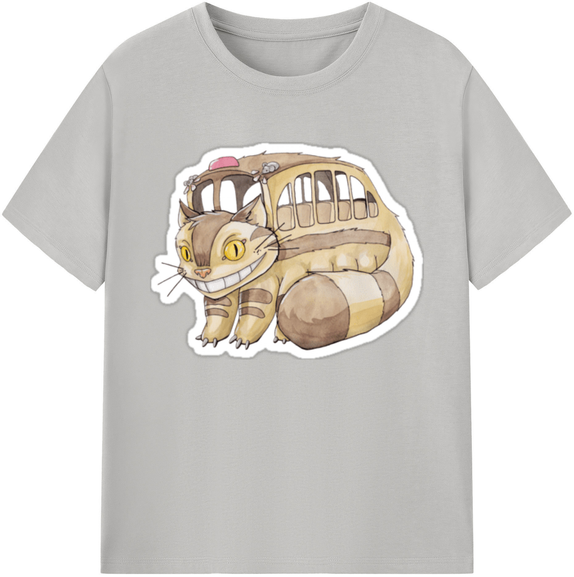 （画像用） となりのトトロ 草壁メイ 草壁サツキ My Neighbor Totoro Satsuki Kusakabe Mei Kusakabe 綿100％ メンズ半袖Tシャツ｜肌触りやわらか＆通気性