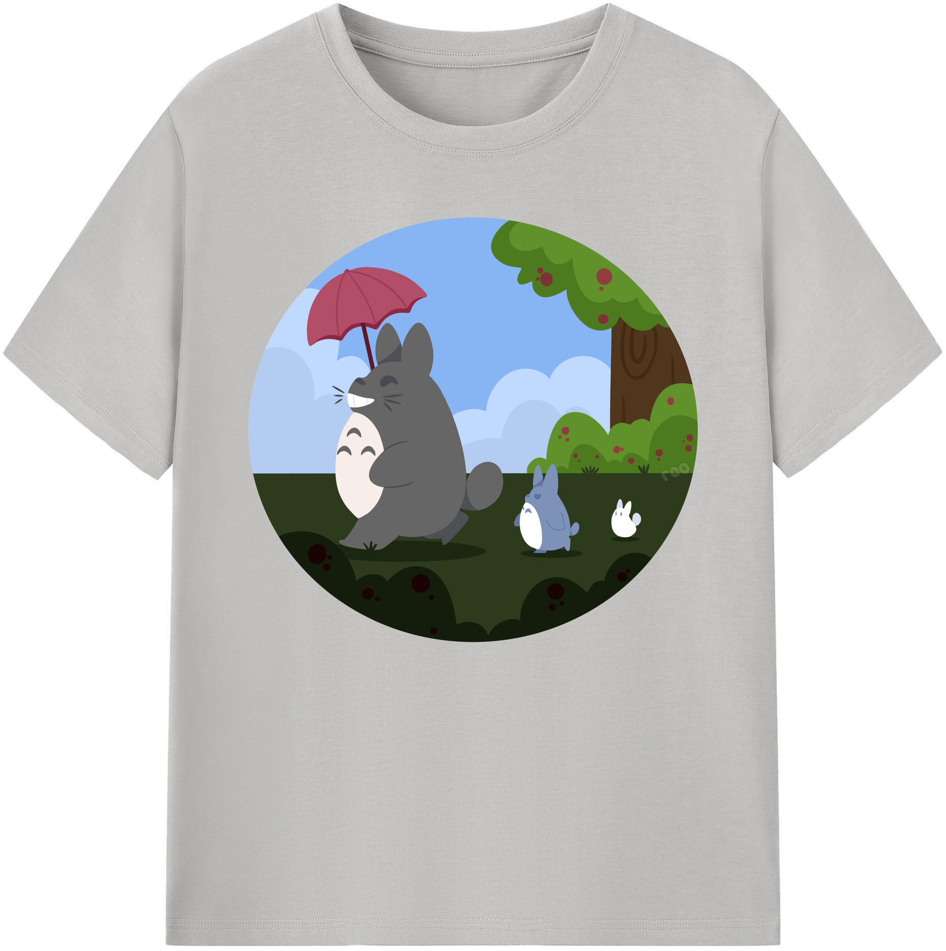 （画像用） となりのトトロ 草壁メイ 草壁サツキ My Neighbor Totoro Satsuki Kusakabe Mei Kusakabe 綿100％ メンズ半袖Tシャツ｜肌触りやわらか＆通気性