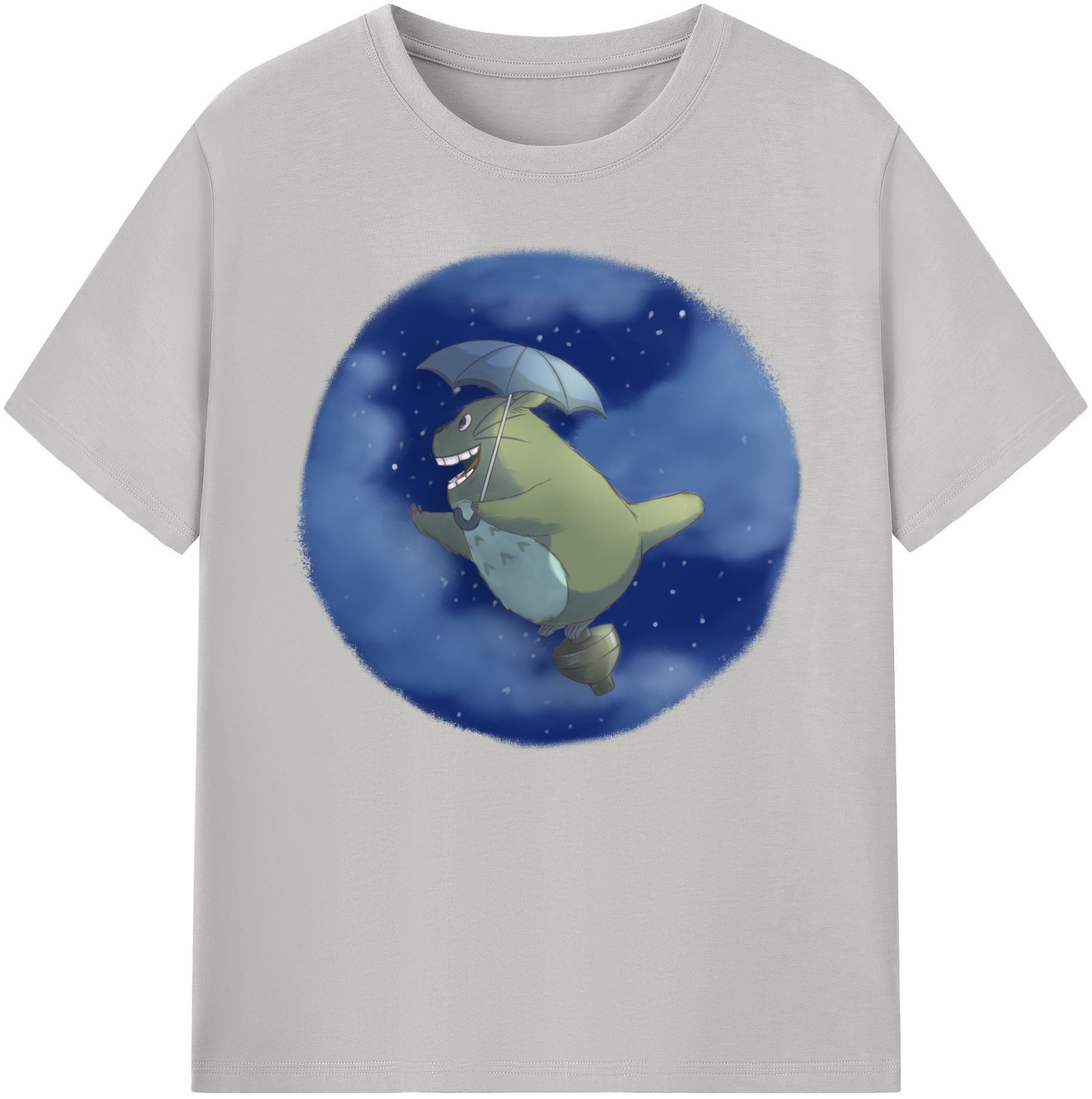 （画像用） となりのトトロ 草壁メイ 草壁サツキ My Neighbor Totoro Satsuki Kusakabe Mei Kusakabe 綿100％ メンズ半袖Tシャツ｜肌触りやわらか＆通気性