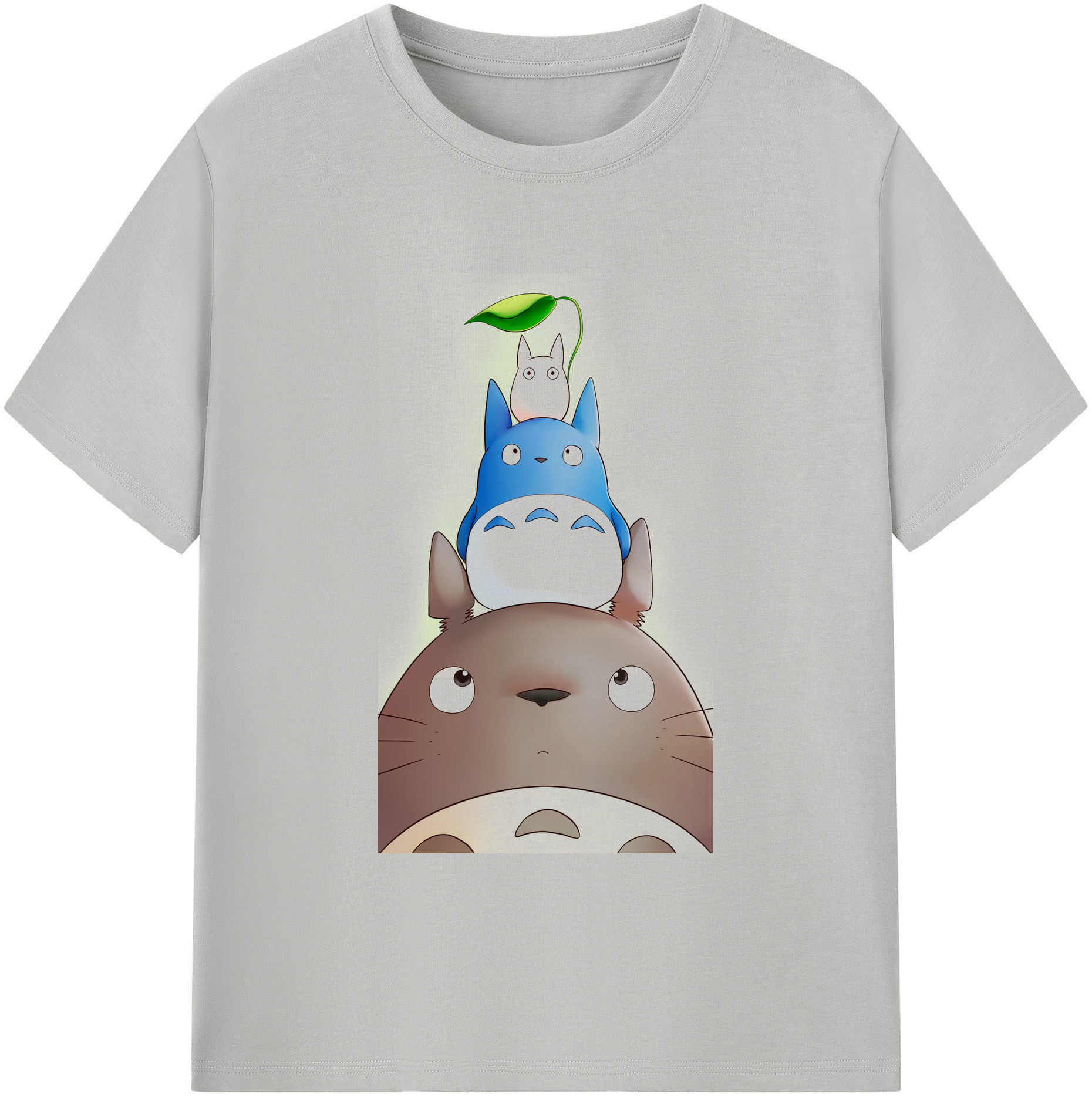 （画像用） となりのトトロ 草壁メイ 草壁サツキ My Neighbor Totoro Satsuki Kusakabe Mei Kusakabe 綿100％ メンズ半袖Tシャツ｜肌触りやわらか＆通気性