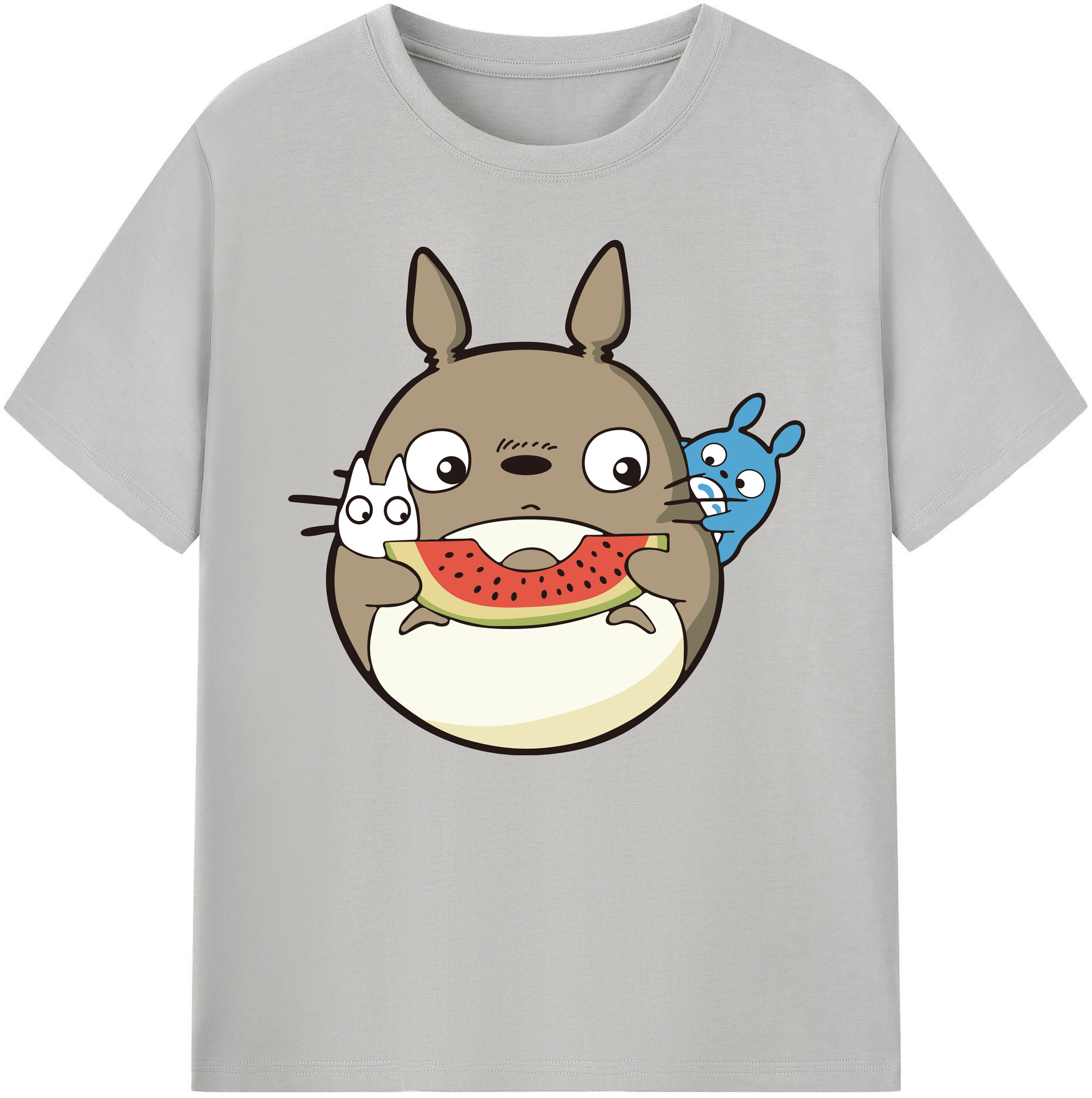 （画像用） となりのトトロ 草壁メイ 草壁サツキ My Neighbor Totoro Satsuki Kusakabe Mei Kusakabe 綿100％ メンズ半袖Tシャツ｜肌触りやわらか＆通気性