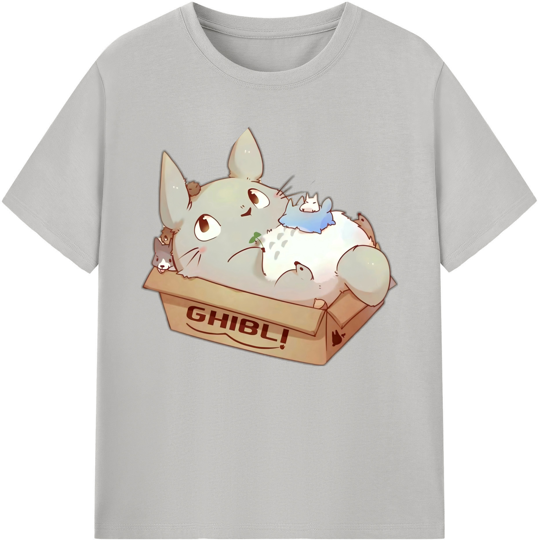 （画像用） となりのトトロ 草壁メイ 草壁サツキ My Neighbor Totoro Satsuki Kusakabe Mei Kusakabe 綿100％ メンズ半袖Tシャツ｜肌触りやわらか＆通気性