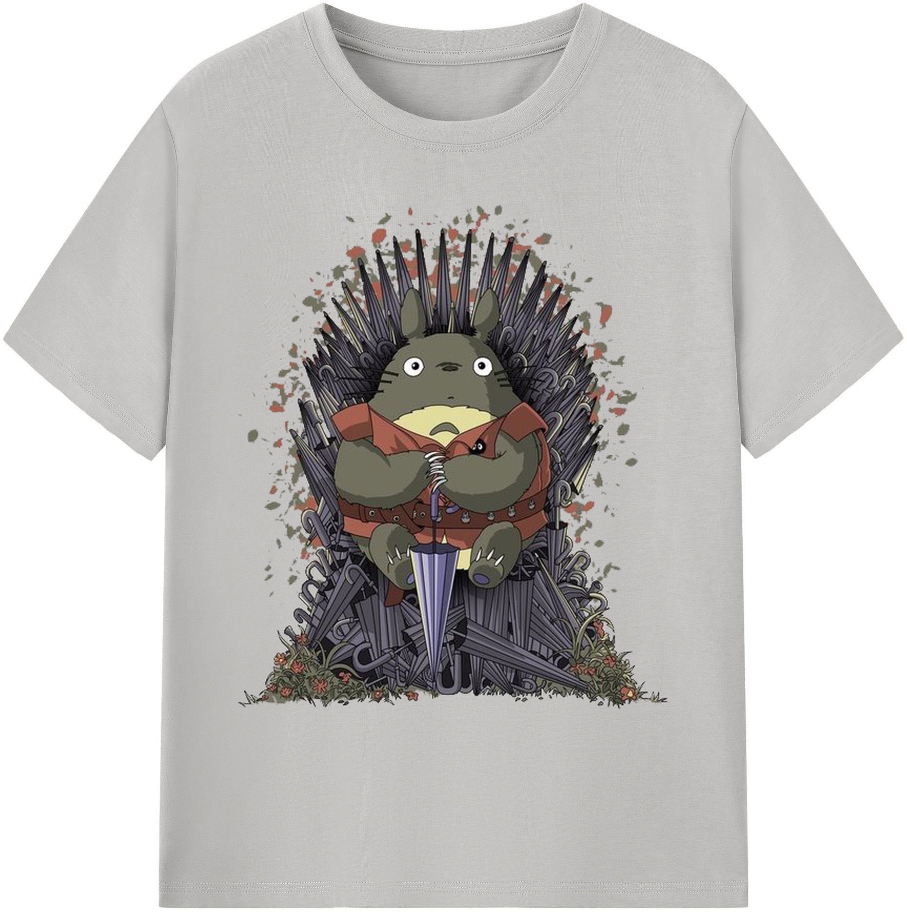 （画像用） となりのトトロ 草壁メイ 草壁サツキ My Neighbor Totoro Satsuki Kusakabe Mei Kusakabe 綿100％ メンズ半袖Tシャツ｜肌触りやわらか＆通気性
