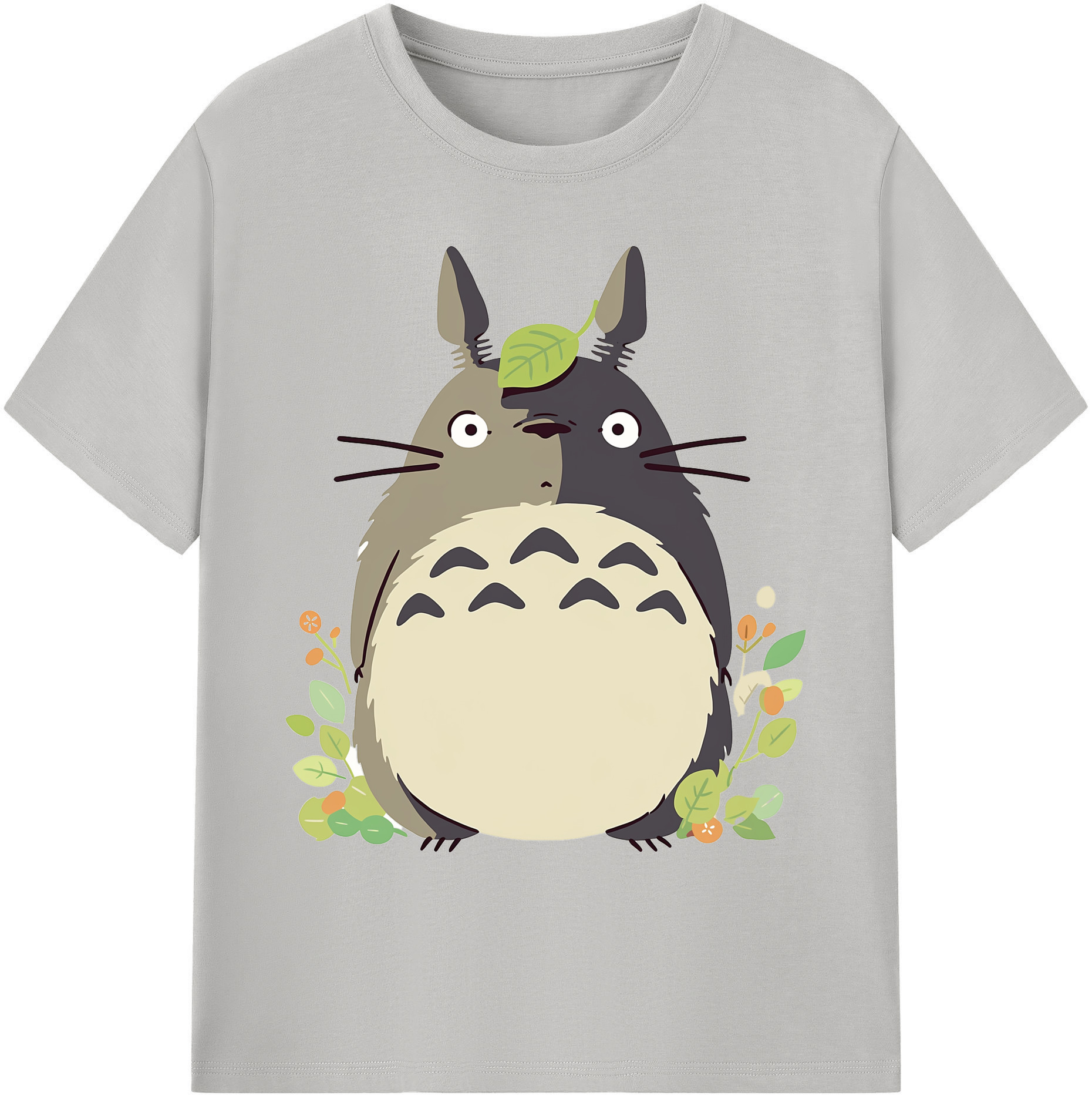 （画像用） となりのトトロ 草壁メイ 草壁サツキ My Neighbor Totoro Satsuki Kusakabe Mei Kusakabe 綿100％ メンズ半袖Tシャツ｜肌触りやわらか＆通気性