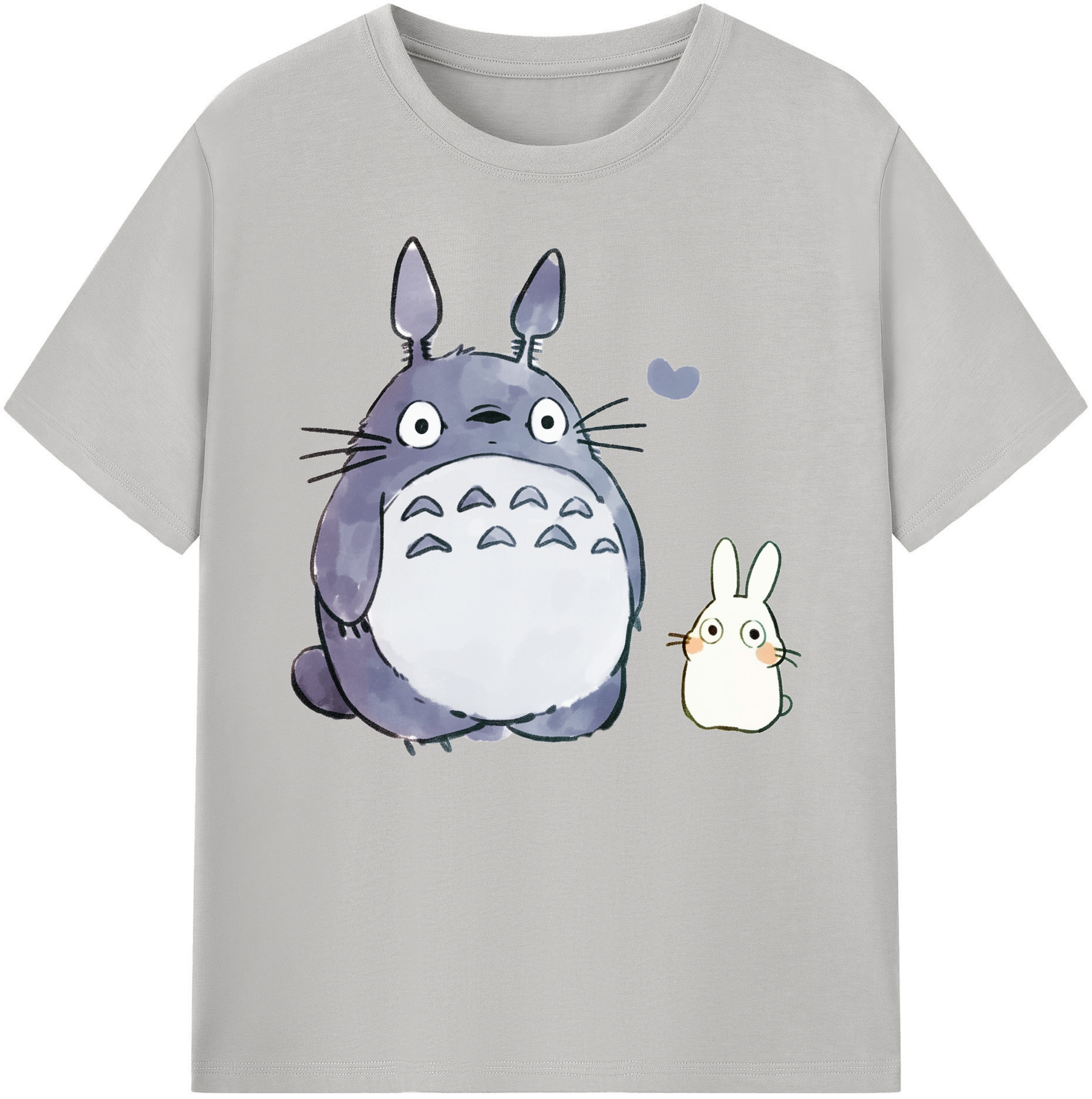 （画像用） となりのトトロ 草壁メイ 草壁サツキ My Neighbor Totoro Satsuki Kusakabe Mei Kusakabe 綿100％ メンズ半袖Tシャツ｜肌触りやわらか＆通気性