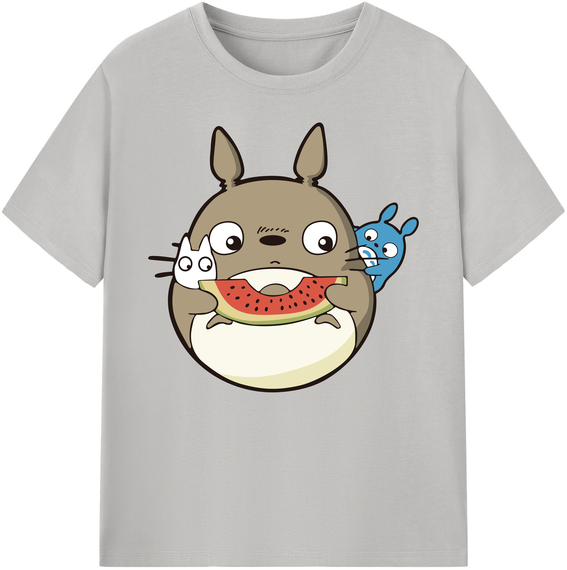 （画像用） となりのトトロ 草壁メイ 草壁サツキ My Neighbor Totoro Satsuki Kusakabe Mei Kusakabe 綿100％ メンズ半袖Tシャツ｜肌触りやわらか＆通気性
