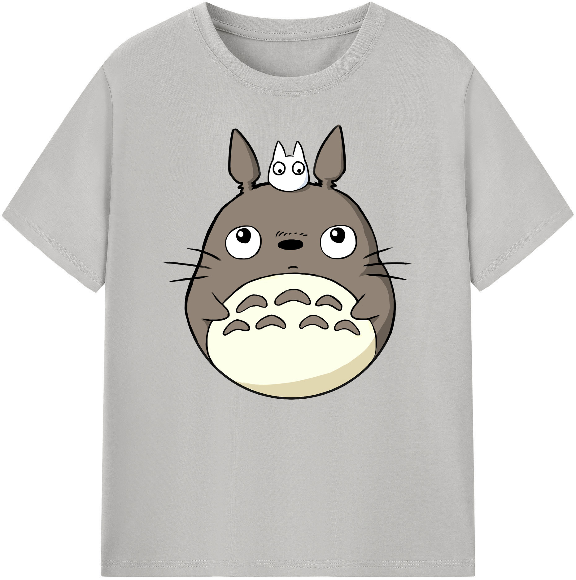 （画像用） となりのトトロ 草壁メイ 草壁サツキ My Neighbor Totoro Satsuki Kusakabe Mei Kusakabe 綿100％ メンズ半袖Tシャツ｜肌触りやわらか＆通気性