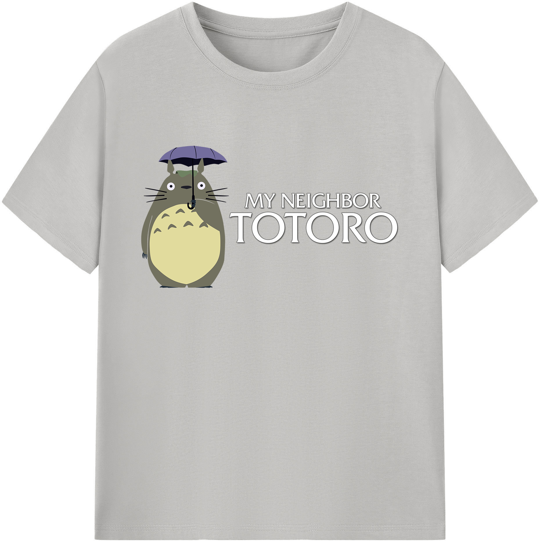 （画像用） となりのトトロ 草壁メイ 草壁サツキ My Neighbor Totoro Satsuki Kusakabe Mei Kusakabe 綿100％ メンズ半袖Tシャツ｜肌触りやわらか＆通気性