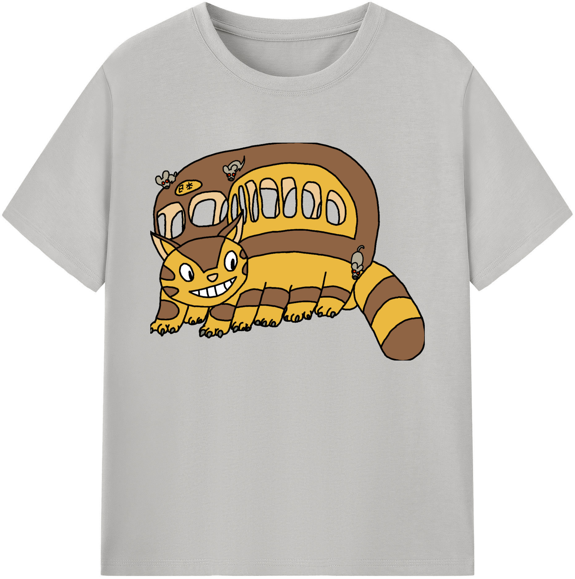 （画像用） となりのトトロ 草壁メイ 草壁サツキ My Neighbor Totoro Satsuki Kusakabe Mei Kusakabe 綿100％ メンズ半袖Tシャツ｜肌触りやわらか＆通気性