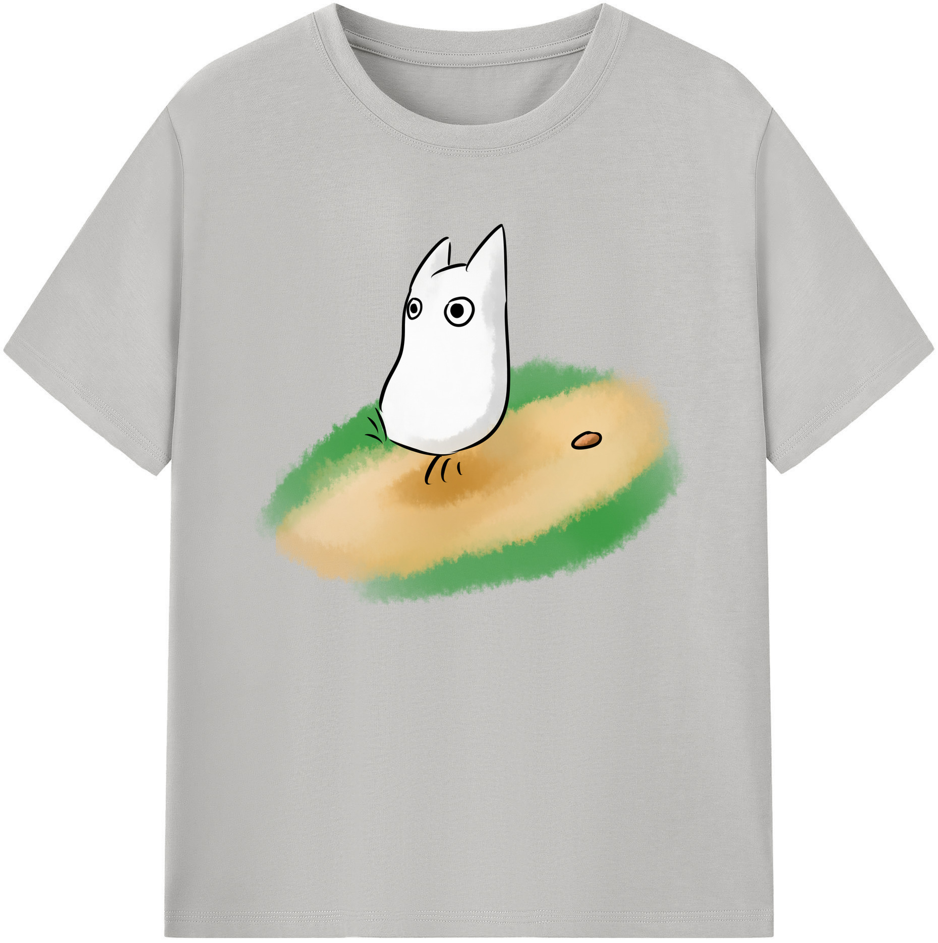 （画像用） となりのトトロ 草壁メイ 草壁サツキ My Neighbor Totoro Satsuki Kusakabe Mei Kusakabe 綿100％ メンズ半袖Tシャツ｜肌触りやわらか＆通気性