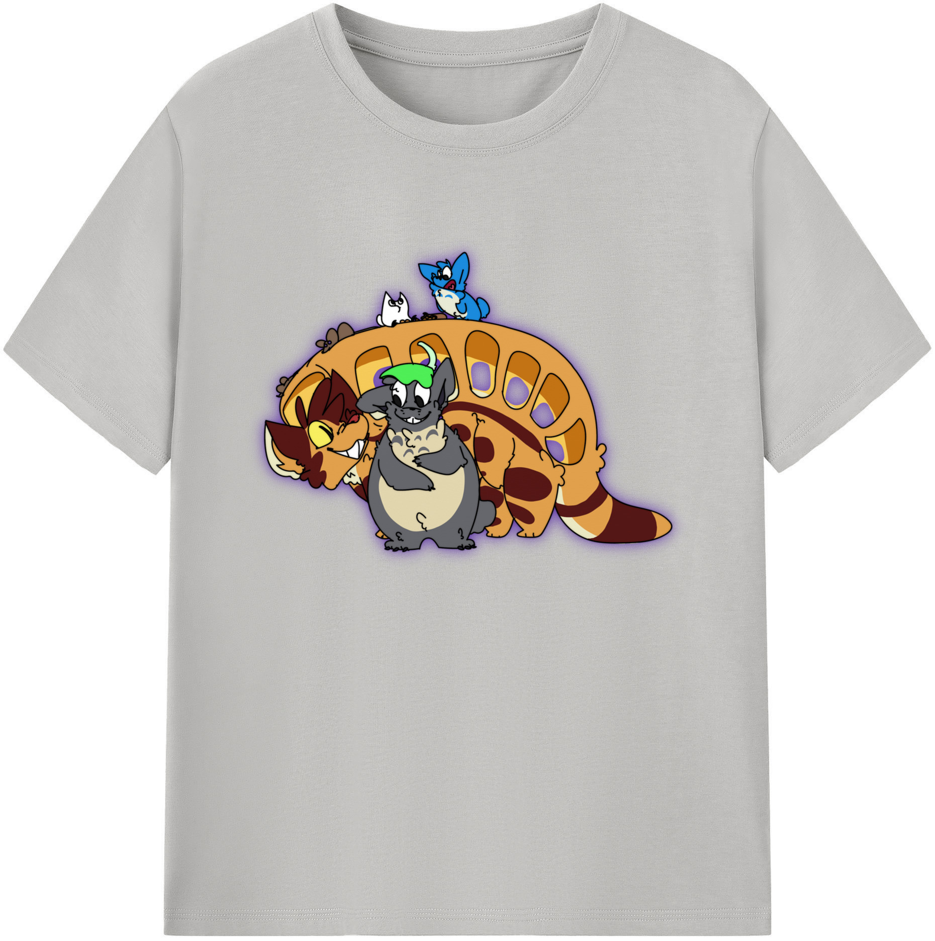 （画像用） となりのトトロ 草壁メイ 草壁サツキ My Neighbor Totoro Satsuki Kusakabe Mei Kusakabe 綿100％ メンズ半袖Tシャツ｜肌触りやわらか＆通気性