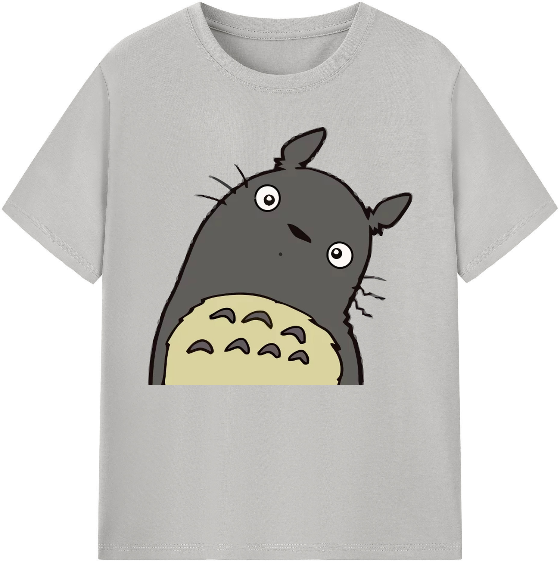 （画像用） となりのトトロ 草壁メイ 草壁サツキ My Neighbor Totoro Satsuki Kusakabe Mei Kusakabe 綿100％ メンズ半袖Tシャツ｜肌触りやわらか＆通気性
