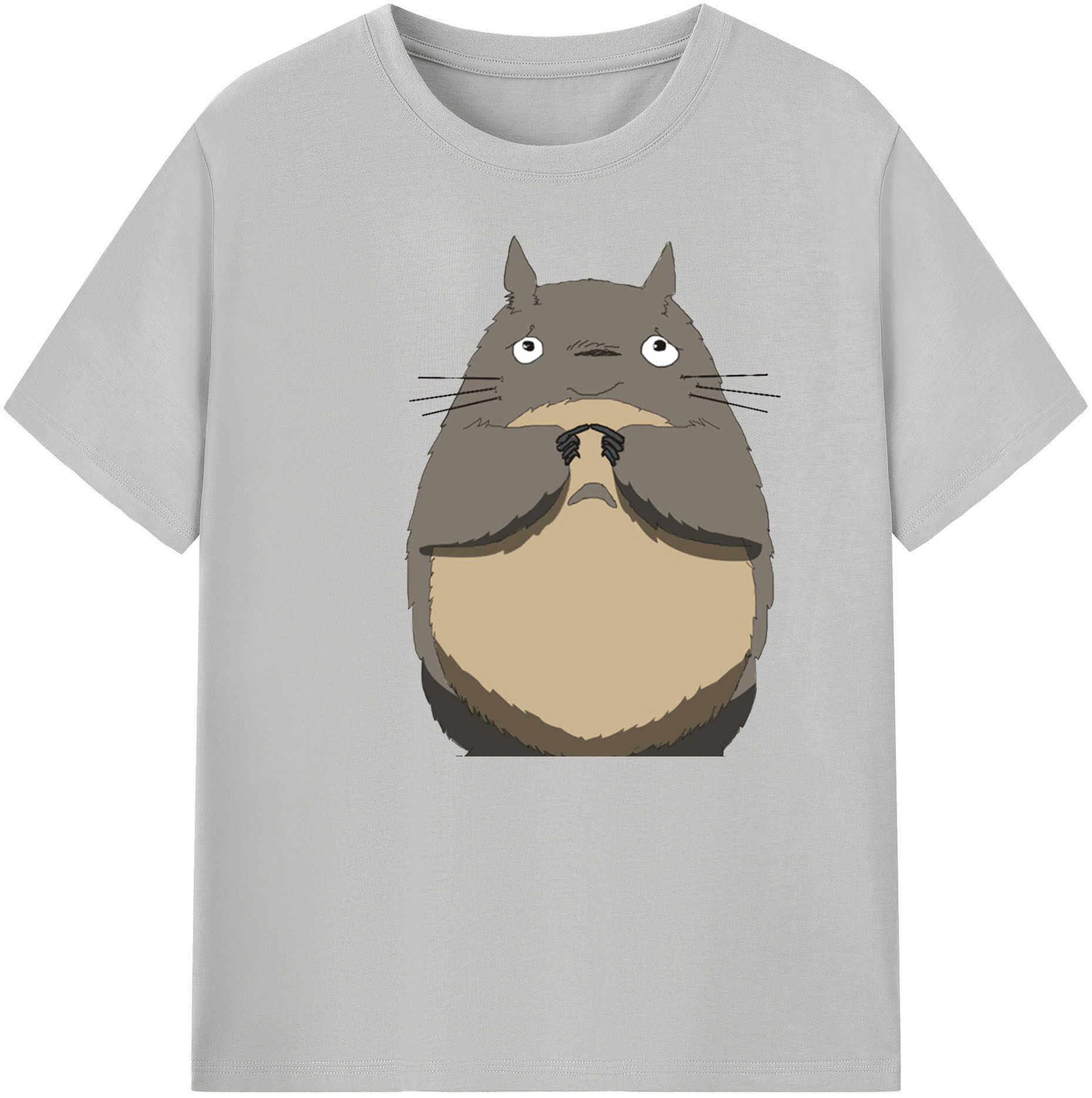 （画像用） となりのトトロ 草壁メイ 草壁サツキ My Neighbor Totoro Satsuki Kusakabe Mei Kusakabe 綿100％ メンズ半袖Tシャツ｜肌触りやわらか＆通気性