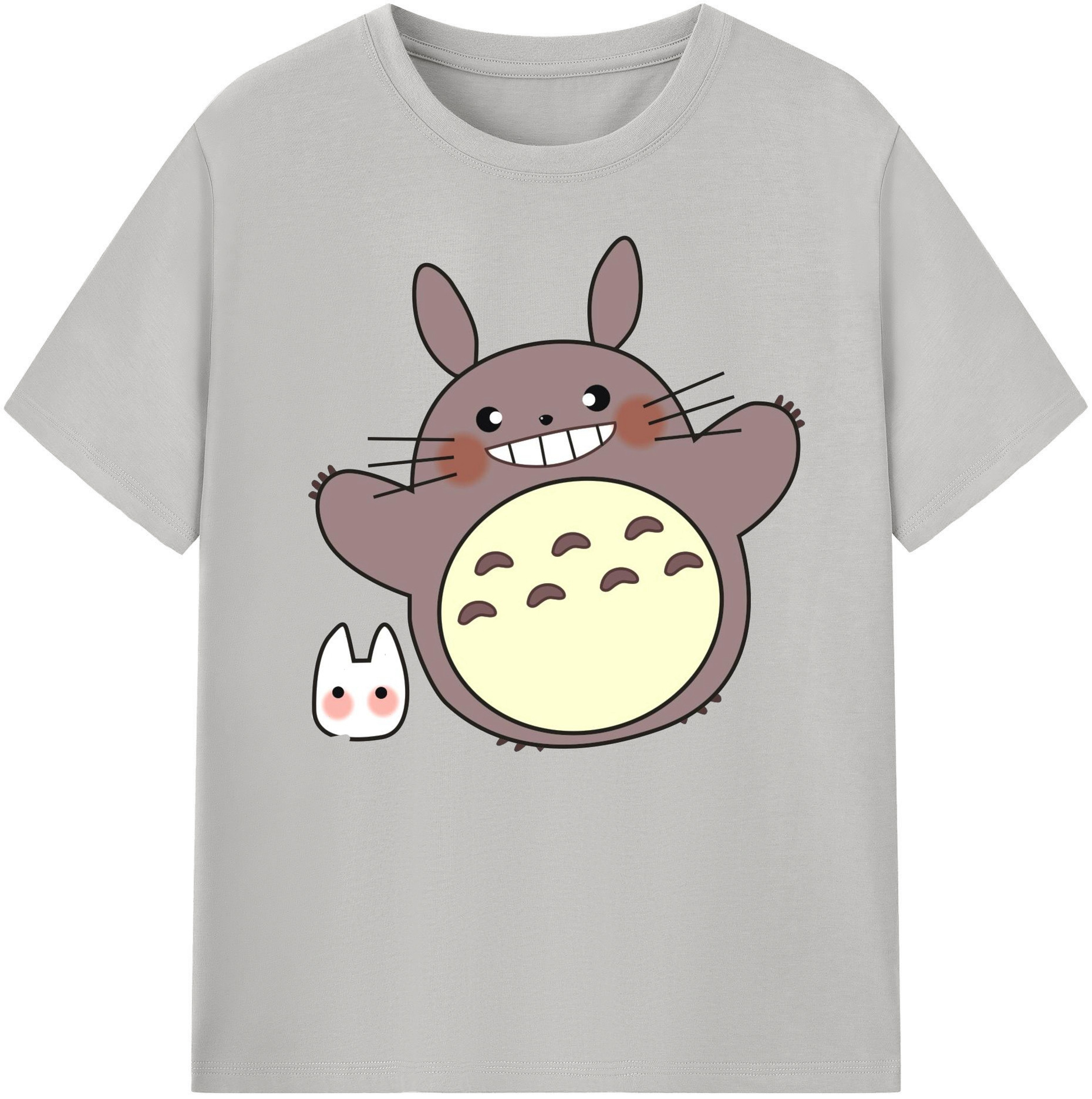 （画像用） となりのトトロ 草壁メイ 草壁サツキ My Neighbor Totoro Satsuki Kusakabe Mei Kusakabe 綿100％ メンズ半袖Tシャツ｜肌触りやわらか＆通気性