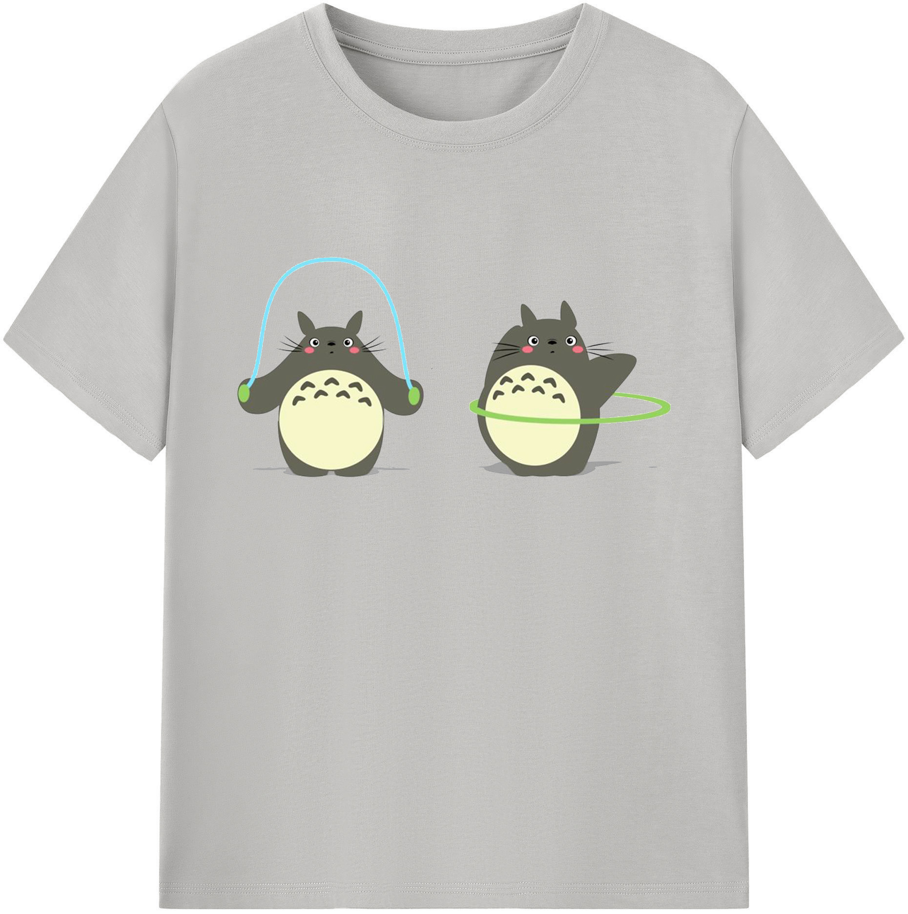 （画像用） となりのトトロ 草壁メイ 草壁サツキ My Neighbor Totoro Satsuki Kusakabe Mei Kusakabe 綿100％ メンズ半袖Tシャツ｜肌触りやわらか＆通気性