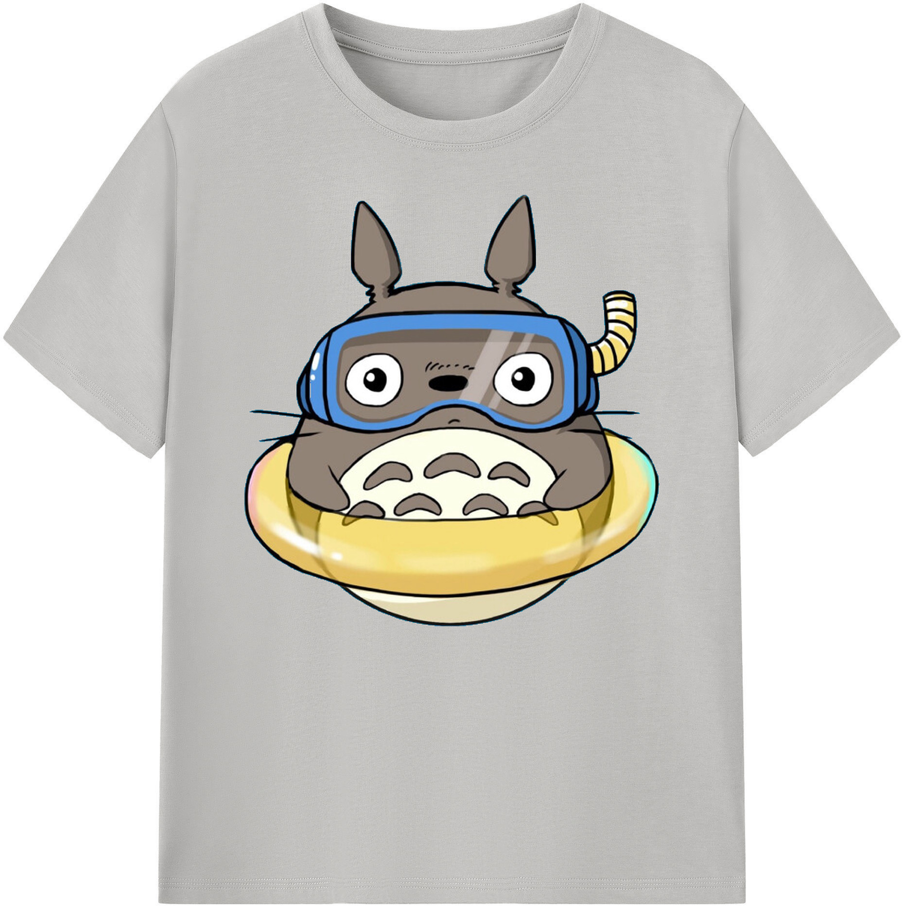 （画像用） となりのトトロ 草壁メイ 草壁サツキ My Neighbor Totoro Satsuki Kusakabe Mei Kusakabe 綿100％ メンズ半袖Tシャツ｜肌触りやわらか＆通気性