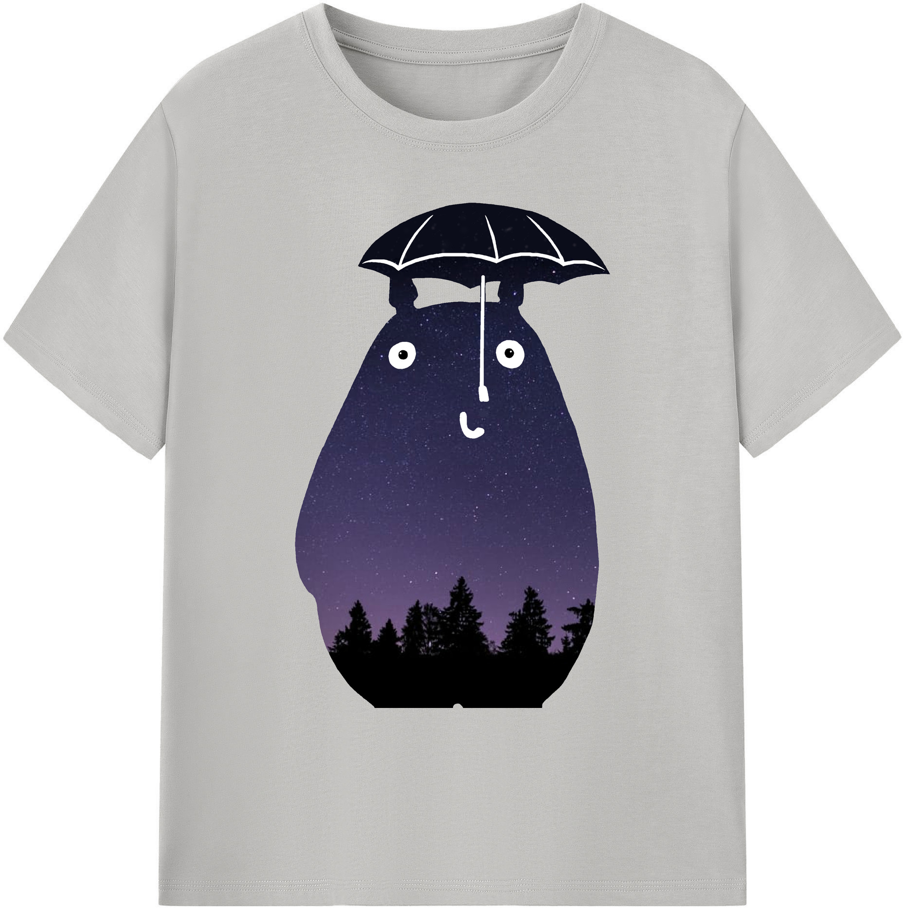 （画像用） となりのトトロ 草壁メイ 草壁サツキ My Neighbor Totoro Satsuki Kusakabe Mei Kusakabe 綿100％ メンズ半袖Tシャツ｜肌触りやわらか＆通気性