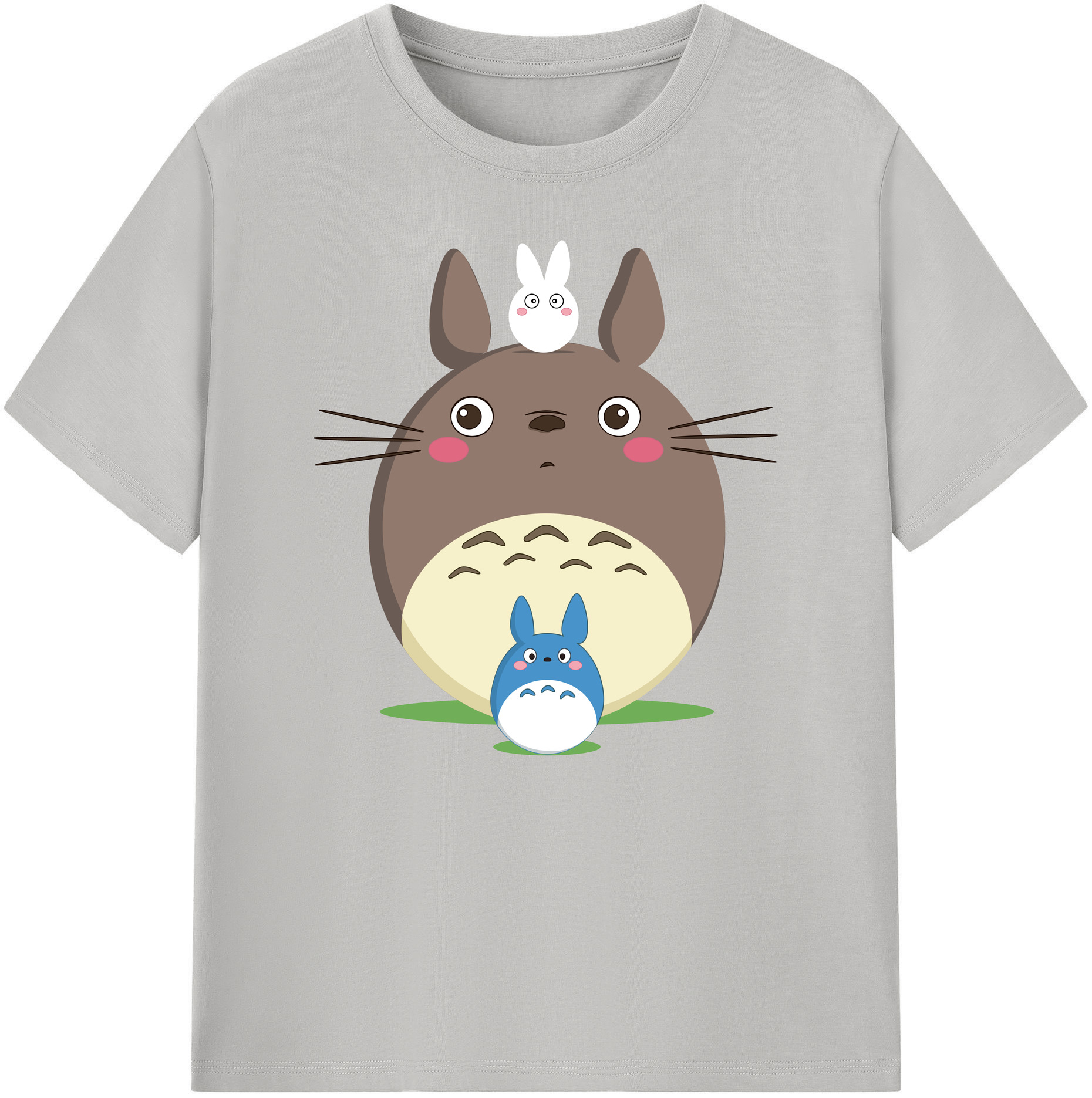 （画像用） となりのトトロ 草壁メイ 草壁サツキ My Neighbor Totoro Satsuki Kusakabe Mei Kusakabe 綿100％ メンズ半袖Tシャツ｜肌触りやわらか＆通気性