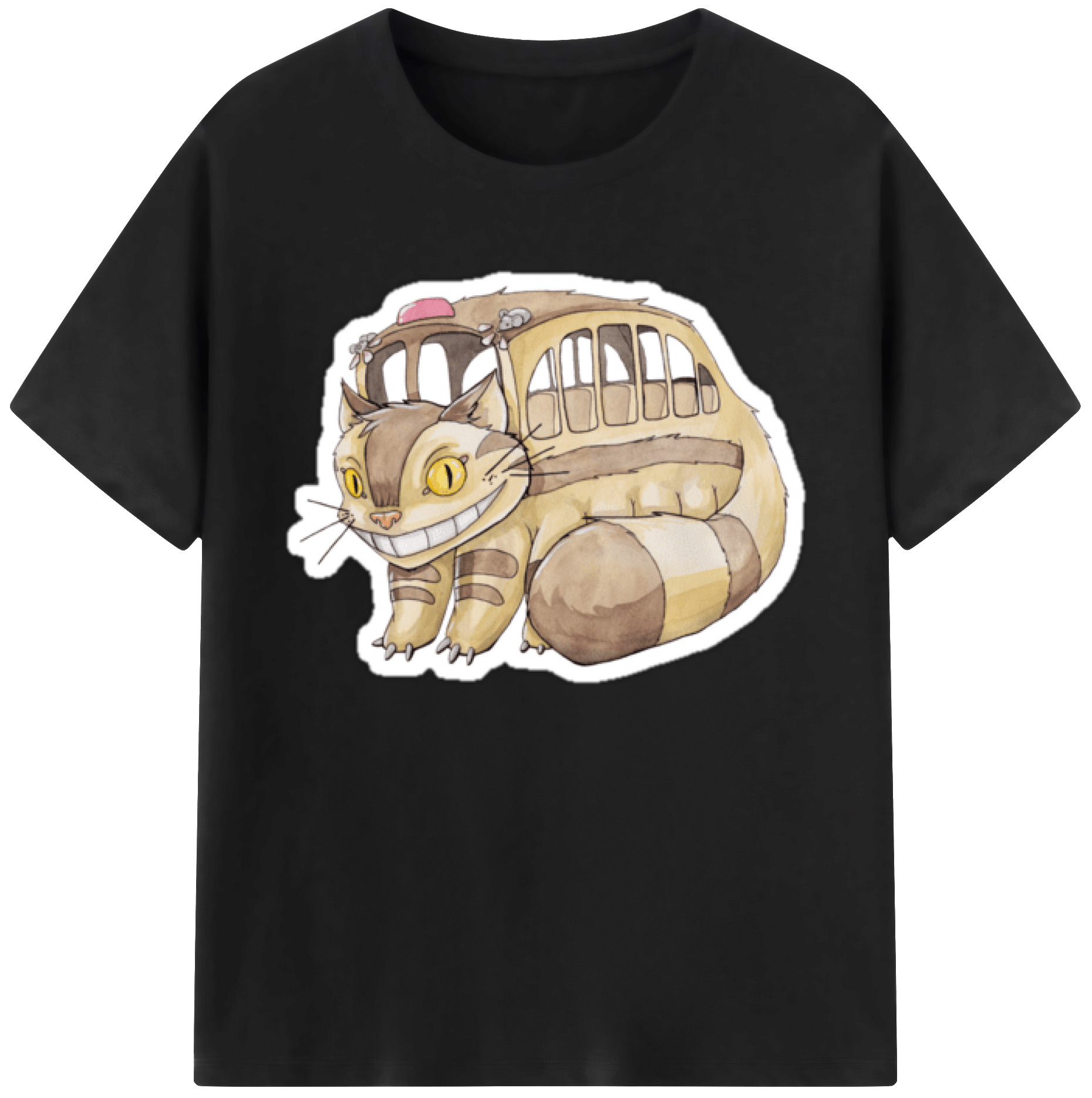 （画像用） となりのトトロ 草壁メイ 草壁サツキ My Neighbor Totoro Satsuki Kusakabe Mei Kusakabe 綿100％ メンズ半袖Tシャツ｜肌触りやわらか＆通気性