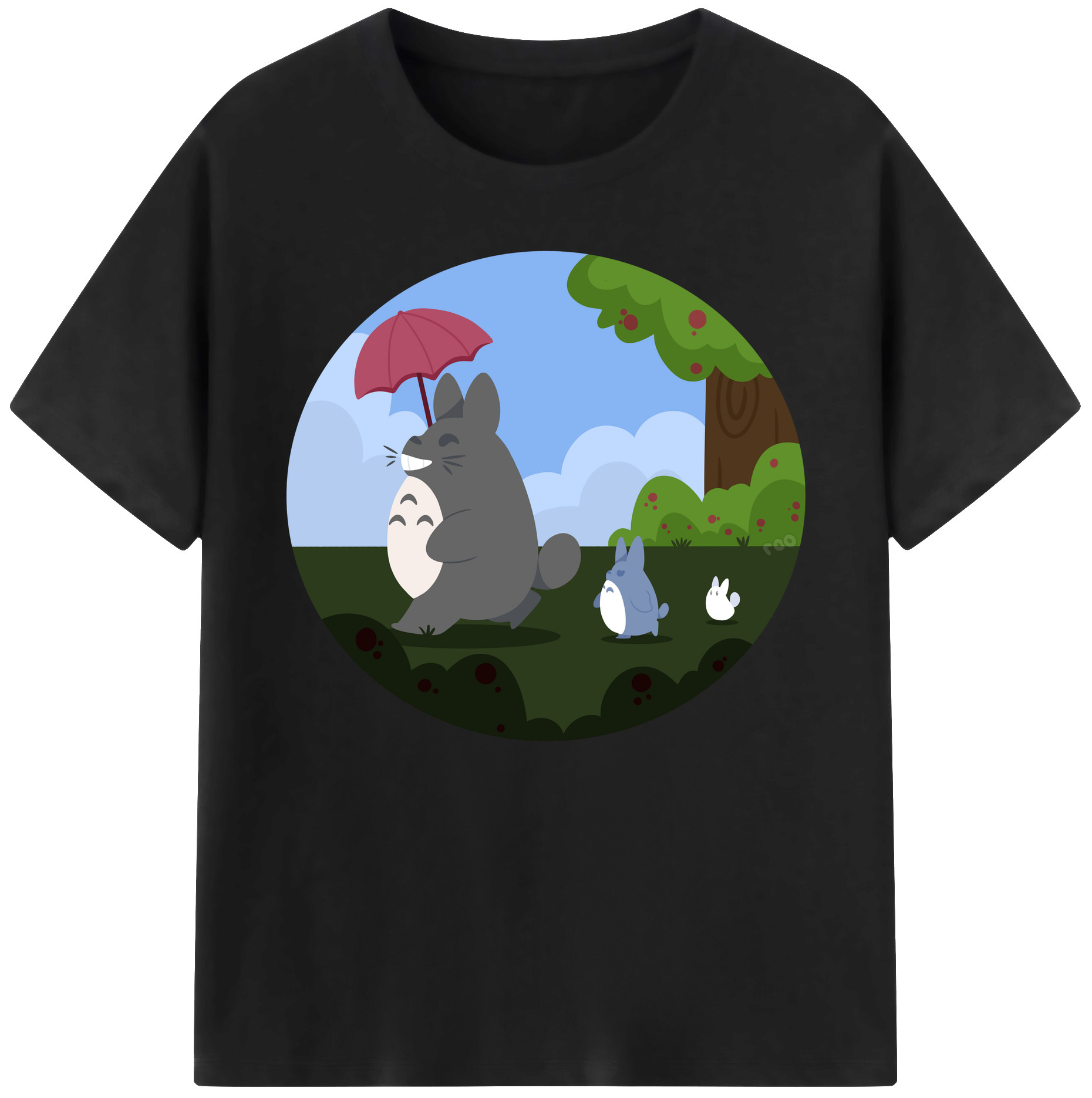 （画像用） となりのトトロ 草壁メイ 草壁サツキ My Neighbor Totoro Satsuki Kusakabe Mei Kusakabe 綿100％ メンズ半袖Tシャツ｜肌触りやわらか＆通気性