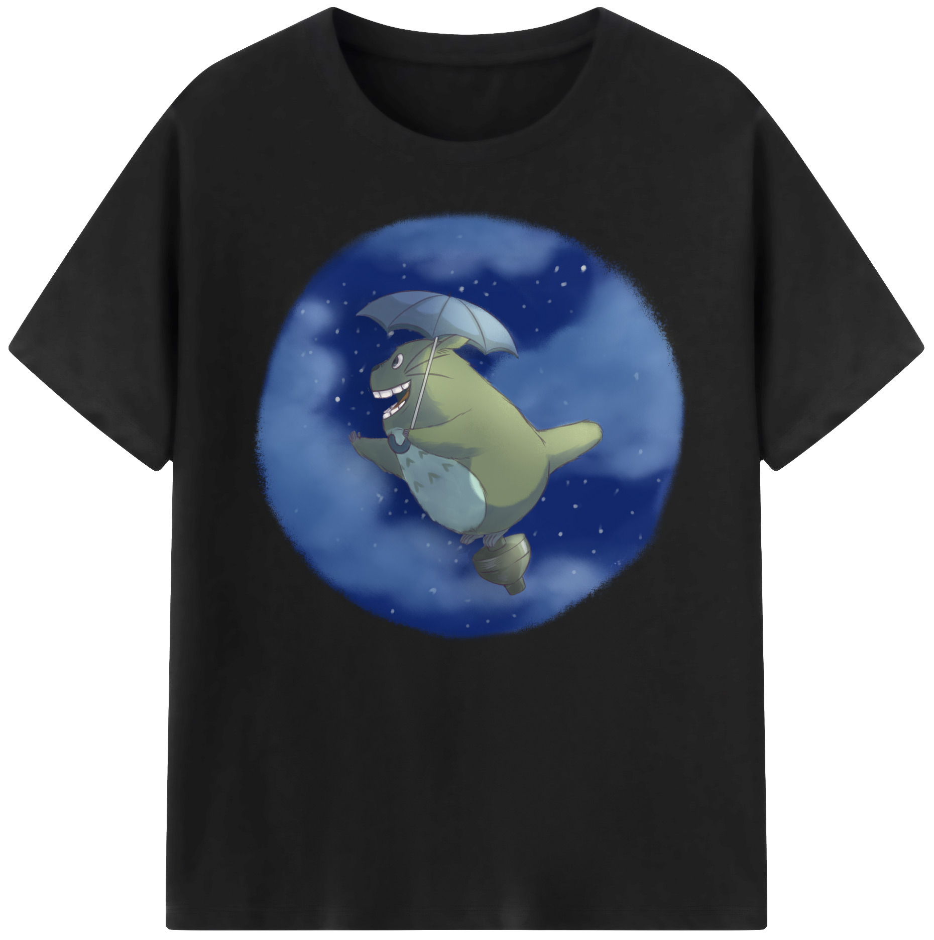 （画像用） となりのトトロ 草壁メイ 草壁サツキ My Neighbor Totoro Satsuki Kusakabe Mei Kusakabe 綿100％ メンズ半袖Tシャツ｜肌触りやわらか＆通気性