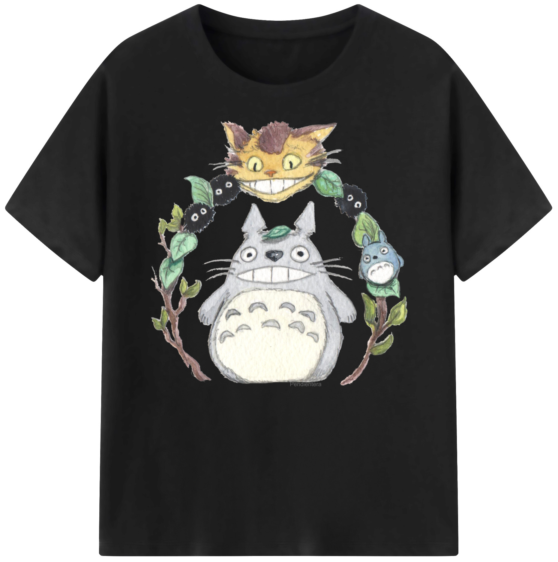 （画像用） となりのトトロ 草壁メイ 草壁サツキ My Neighbor Totoro Satsuki Kusakabe Mei Kusakabe 綿100％ メンズ半袖Tシャツ｜肌触りやわらか＆通気性