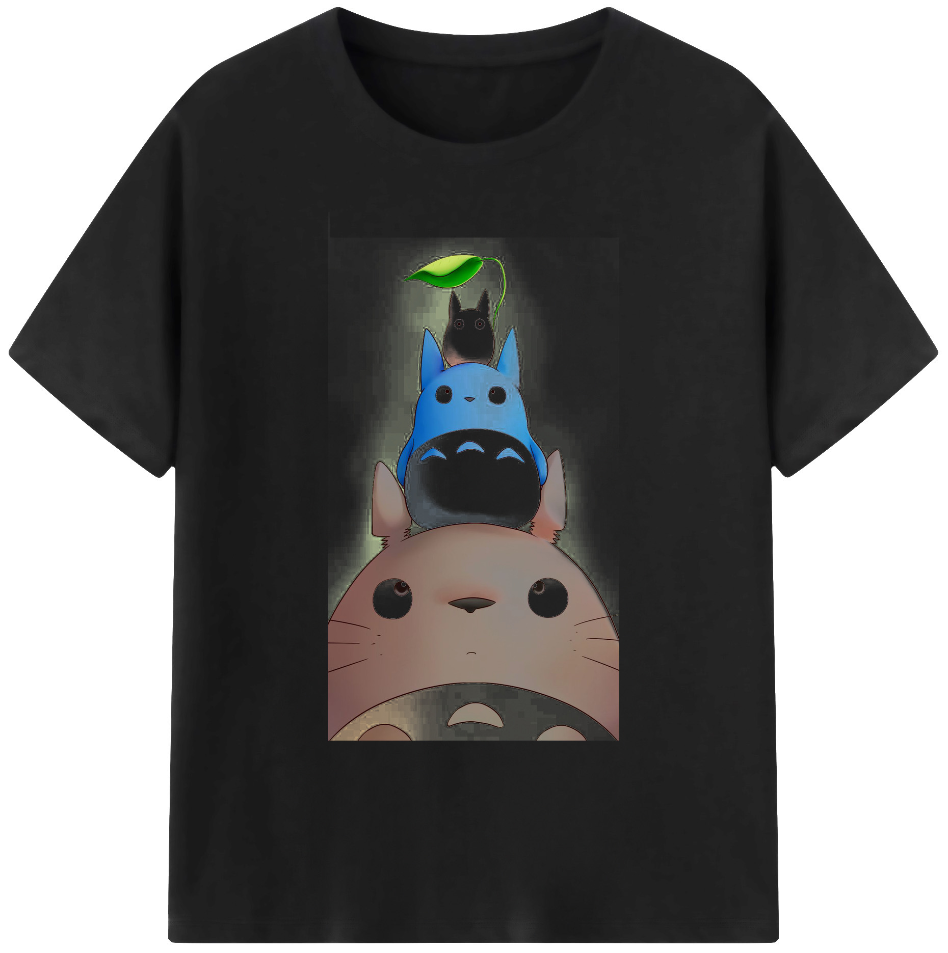 （画像用） となりのトトロ 草壁メイ 草壁サツキ My Neighbor Totoro Satsuki Kusakabe Mei Kusakabe 綿100％ メンズ半袖Tシャツ｜肌触りやわらか＆通気性