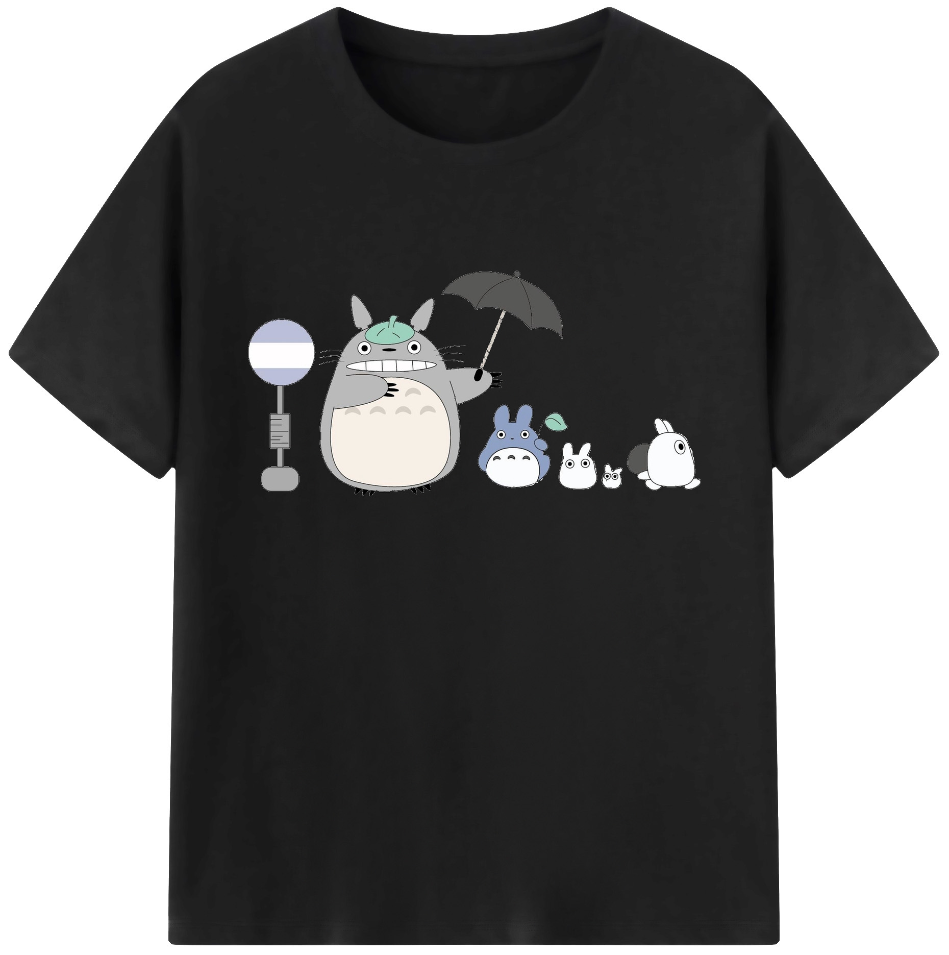 （画像用） となりのトトロ 草壁メイ 草壁サツキ My Neighbor Totoro Satsuki Kusakabe Mei Kusakabe 綿100％ メンズ半袖Tシャツ｜肌触りやわらか＆通気性