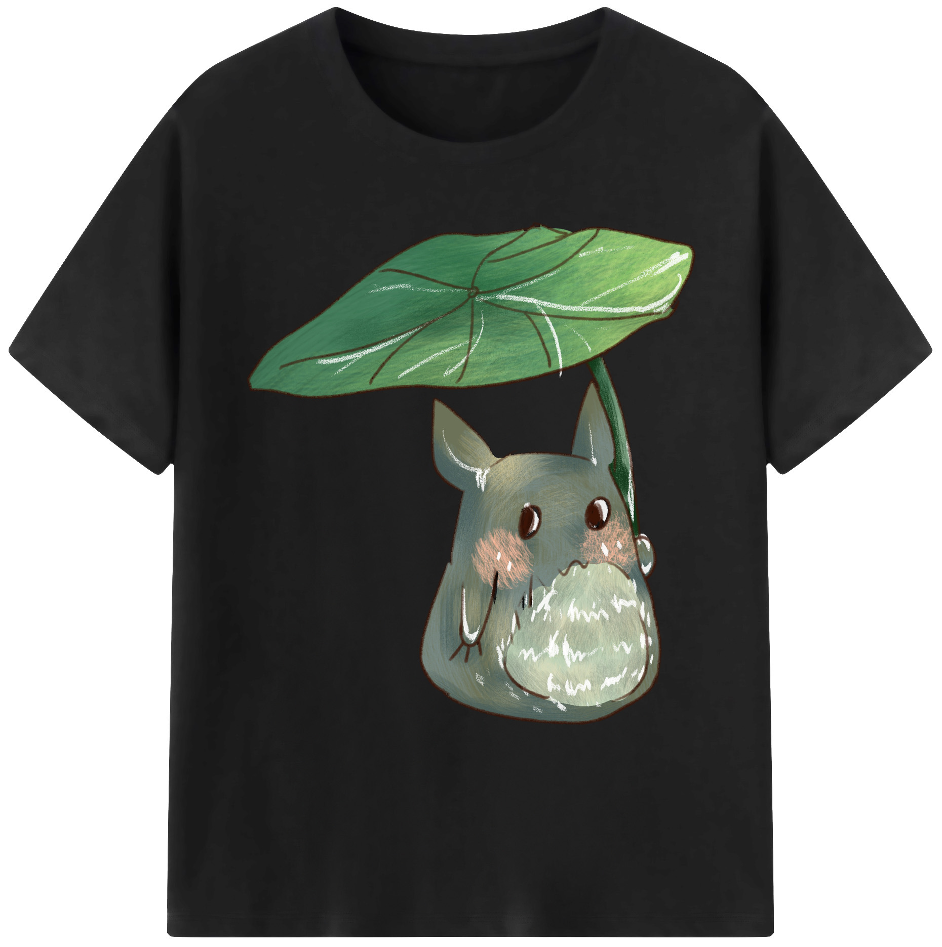 （画像用） となりのトトロ 草壁メイ 草壁サツキ My Neighbor Totoro Satsuki Kusakabe Mei Kusakabe 綿100％ メンズ半袖Tシャツ｜肌触りやわらか＆通気性