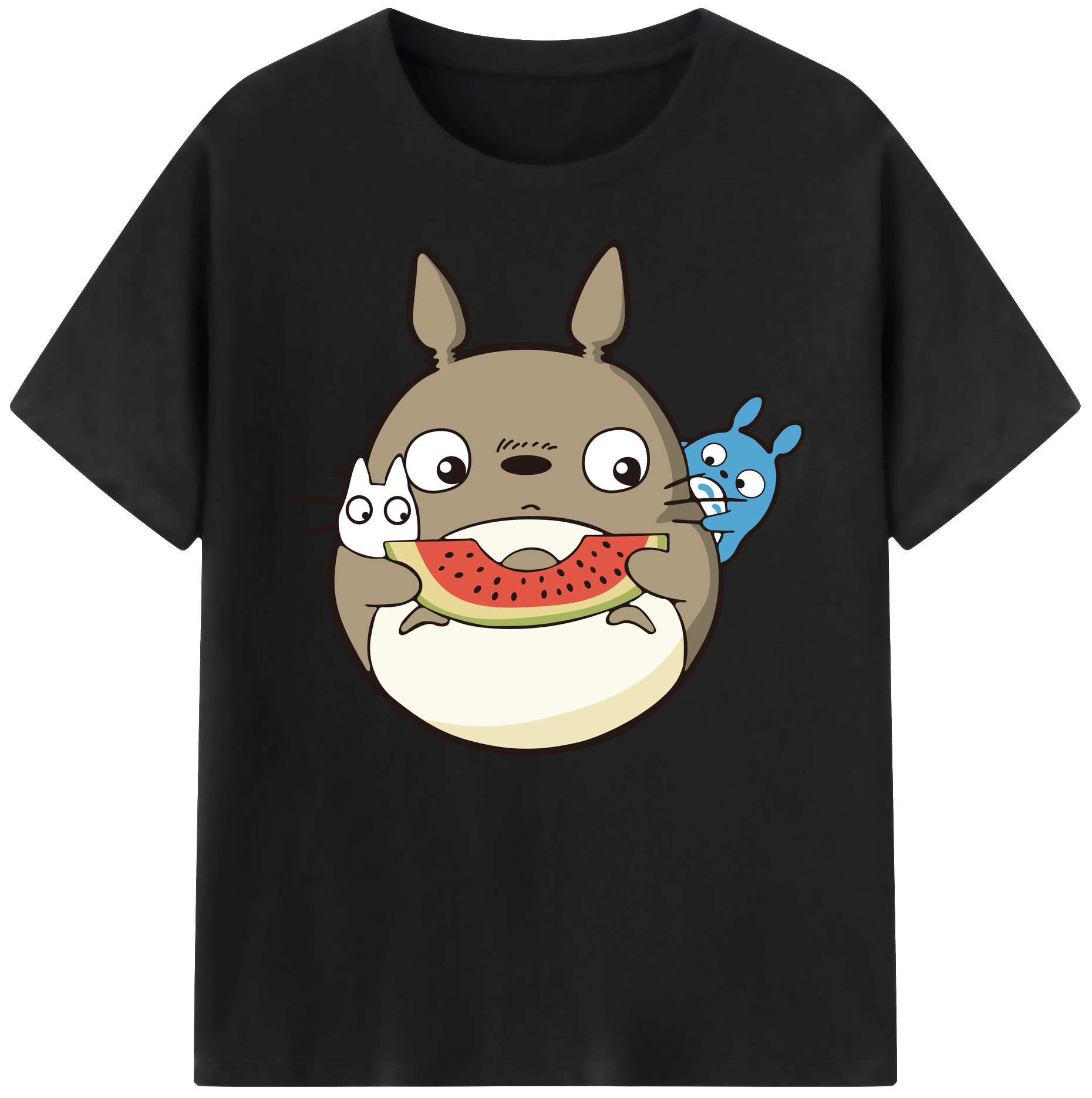 （画像用） となりのトトロ 草壁メイ 草壁サツキ My Neighbor Totoro Satsuki Kusakabe Mei Kusakabe 綿100％ メンズ半袖Tシャツ｜肌触りやわらか＆通気性