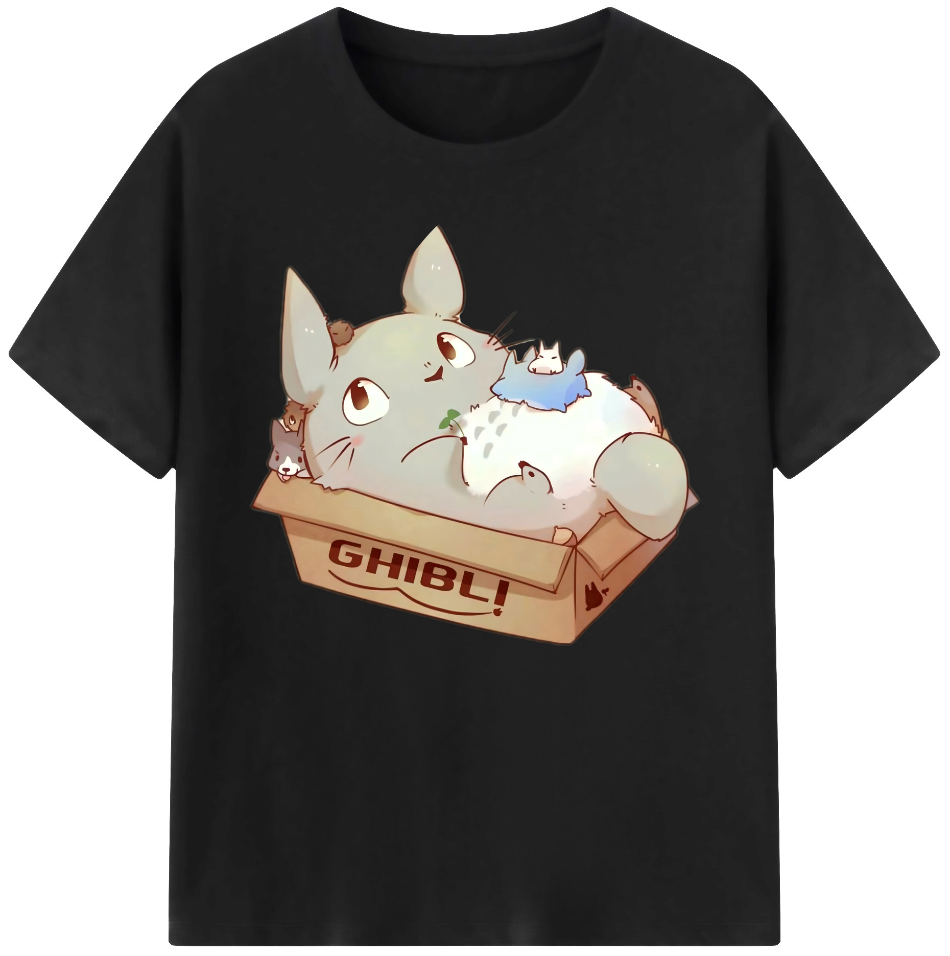 （画像用） となりのトトロ 草壁メイ 草壁サツキ My Neighbor Totoro Satsuki Kusakabe Mei Kusakabe 綿100％ メンズ半袖Tシャツ｜肌触りやわらか＆通気性