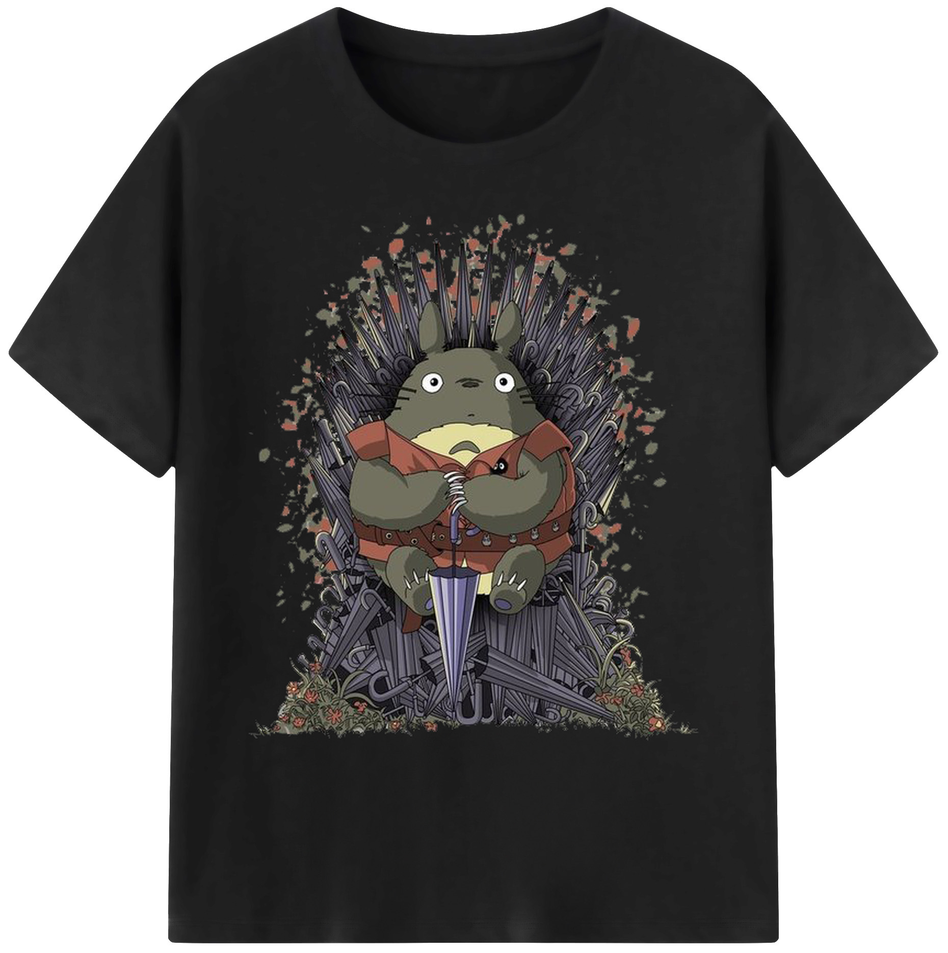 （画像用） となりのトトロ 草壁メイ 草壁サツキ My Neighbor Totoro Satsuki Kusakabe Mei Kusakabe 綿100％ メンズ半袖Tシャツ｜肌触りやわらか＆通気性
