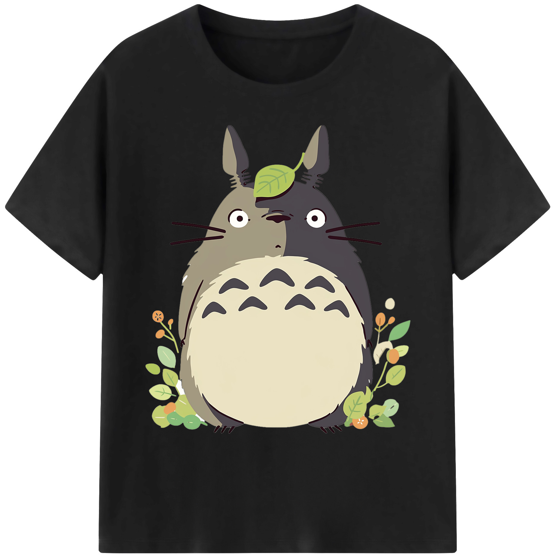 （画像用） となりのトトロ 草壁メイ 草壁サツキ My Neighbor Totoro Satsuki Kusakabe Mei Kusakabe 綿100％ メンズ半袖Tシャツ｜肌触りやわらか＆通気性