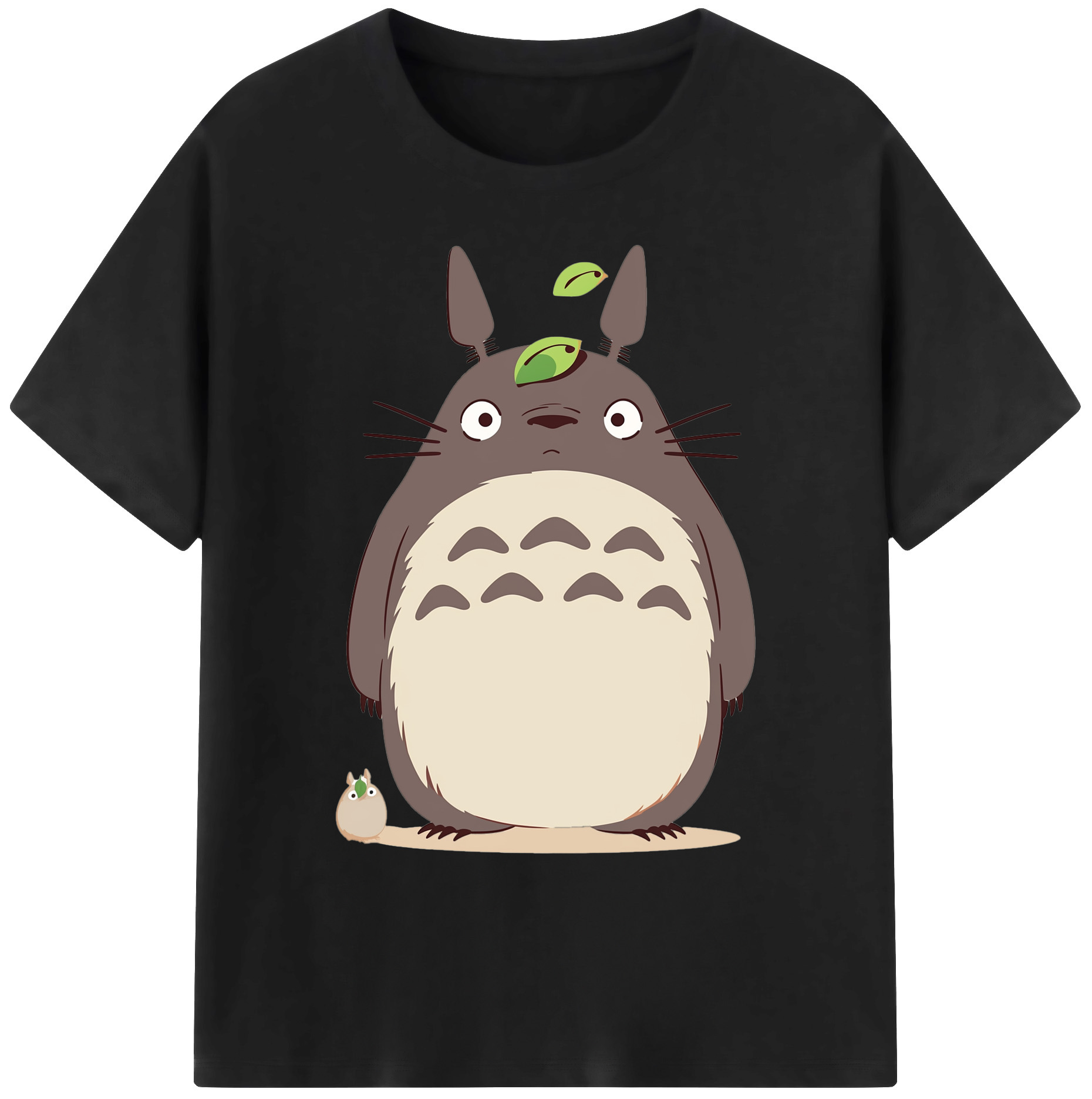 （画像用） となりのトトロ 草壁メイ 草壁サツキ My Neighbor Totoro Satsuki Kusakabe Mei Kusakabe 綿100％ メンズ半袖Tシャツ｜肌触りやわらか＆通気性