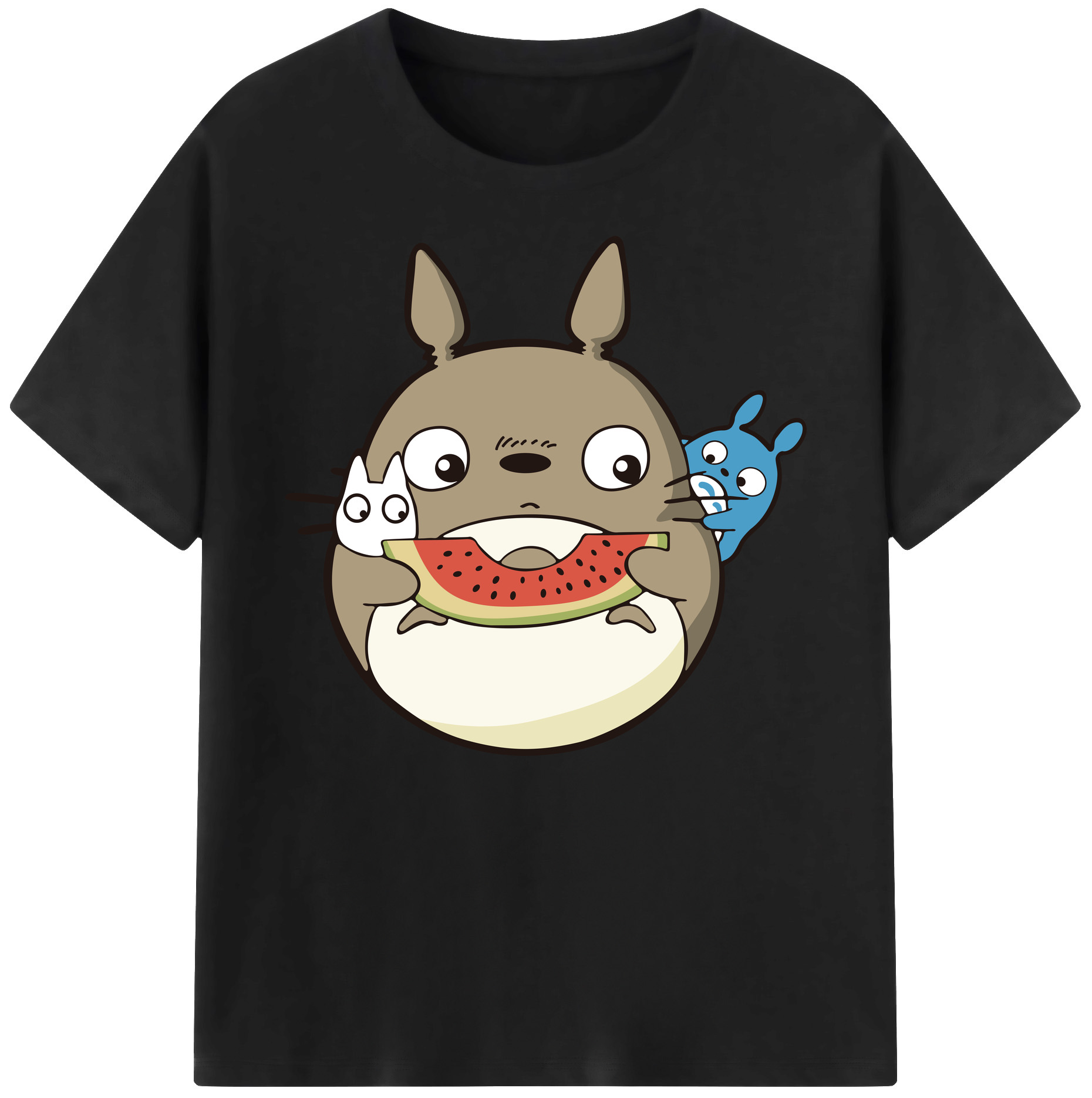 （画像用） となりのトトロ 草壁メイ 草壁サツキ My Neighbor Totoro Satsuki Kusakabe Mei Kusakabe 綿100％ メンズ半袖Tシャツ｜肌触りやわらか＆通気性
