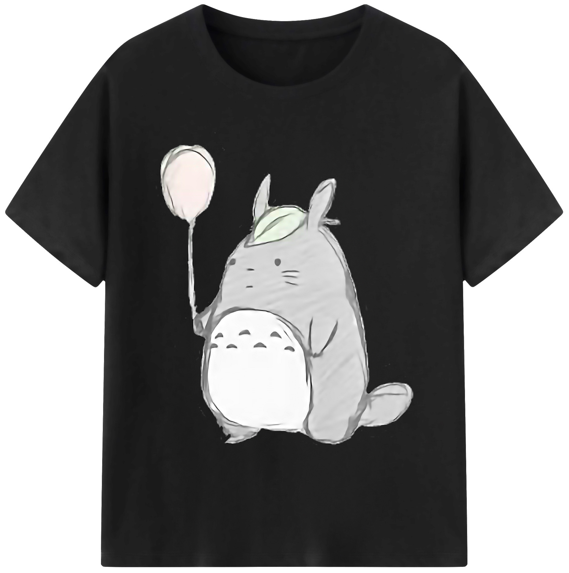 （画像用） となりのトトロ 草壁メイ 草壁サツキ My Neighbor Totoro Satsuki Kusakabe Mei Kusakabe 綿100％ メンズ半袖Tシャツ｜肌触りやわらか＆通気性
