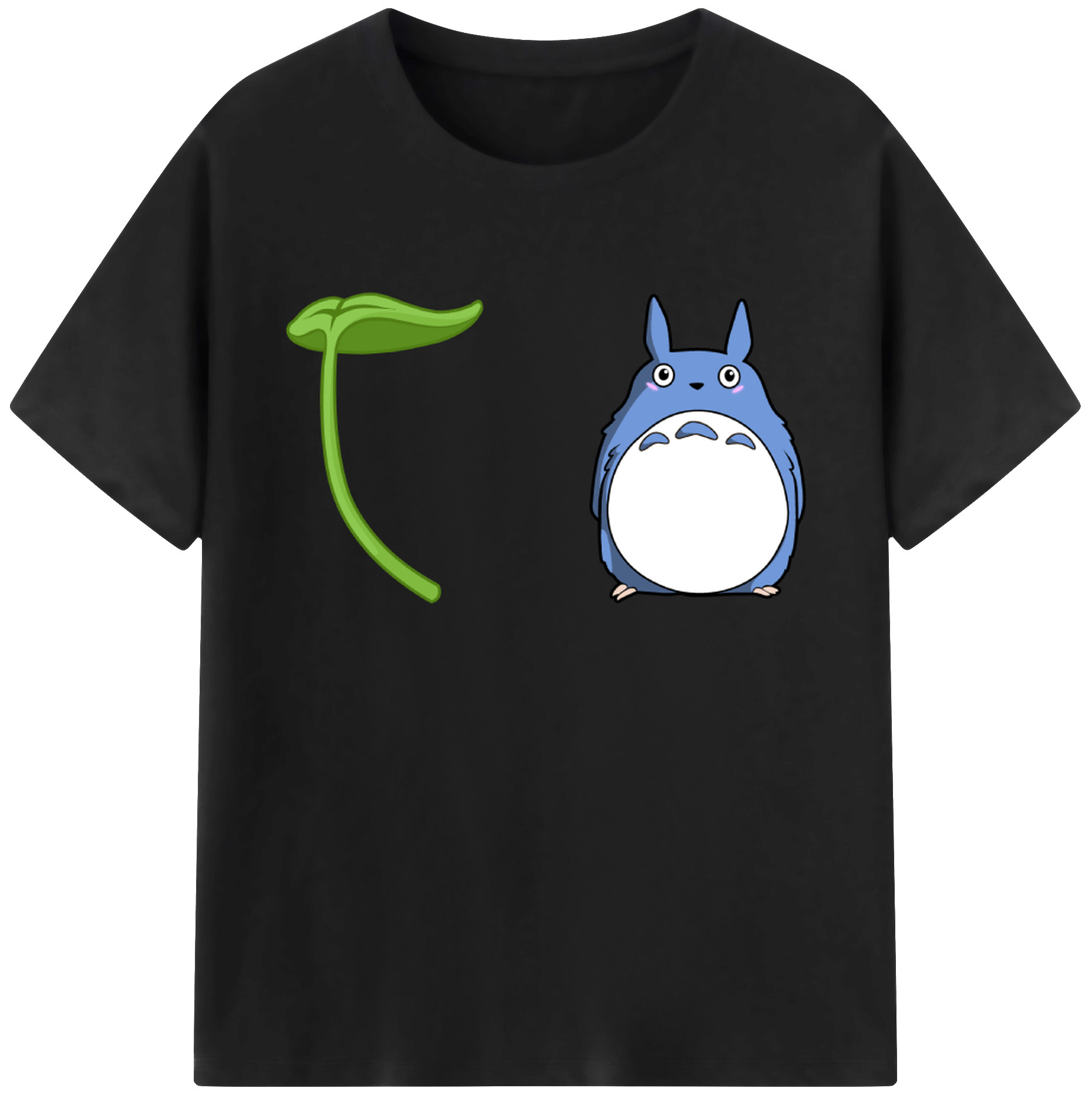 （画像用） となりのトトロ 草壁メイ 草壁サツキ My Neighbor Totoro Satsuki Kusakabe Mei Kusakabe 綿100％ メンズ半袖Tシャツ｜肌触りやわらか＆通気性