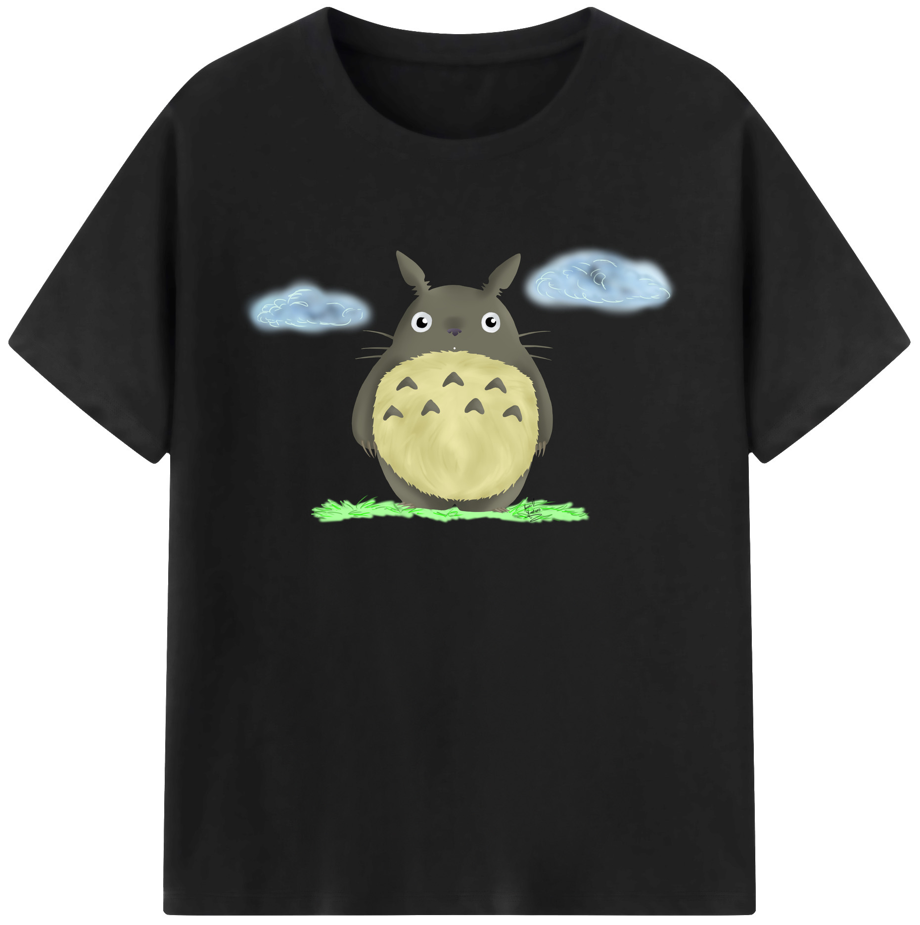 （画像用） となりのトトロ 草壁メイ 草壁サツキ My Neighbor Totoro Satsuki Kusakabe Mei Kusakabe 綿100％ メンズ半袖Tシャツ｜肌触りやわらか＆通気性
