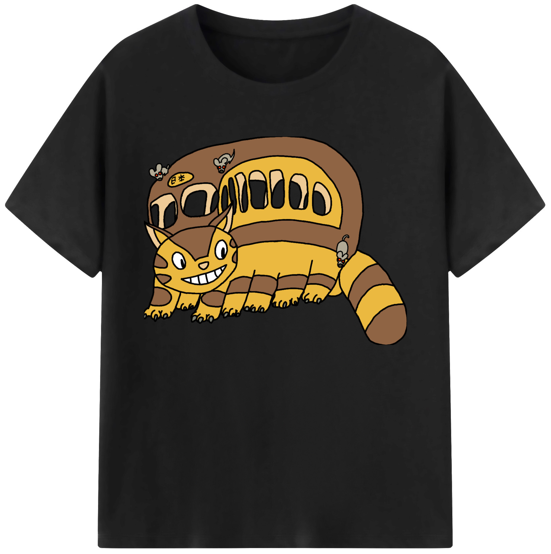 （画像用） となりのトトロ 草壁メイ 草壁サツキ My Neighbor Totoro Satsuki Kusakabe Mei Kusakabe 綿100％ メンズ半袖Tシャツ｜肌触りやわらか＆通気性